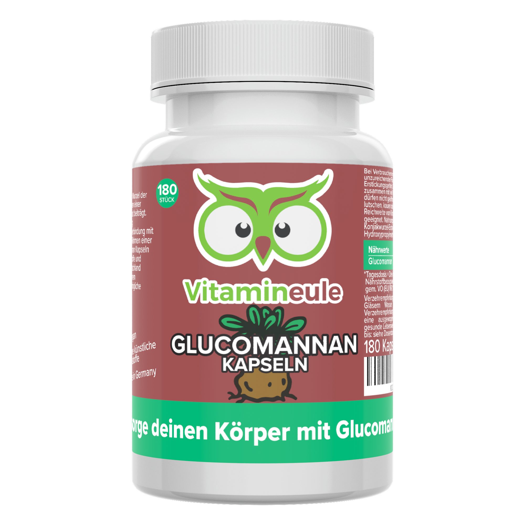 Vitamineule Glucomannan Kapseln mit 650 mg Glucomannan - Kapsel