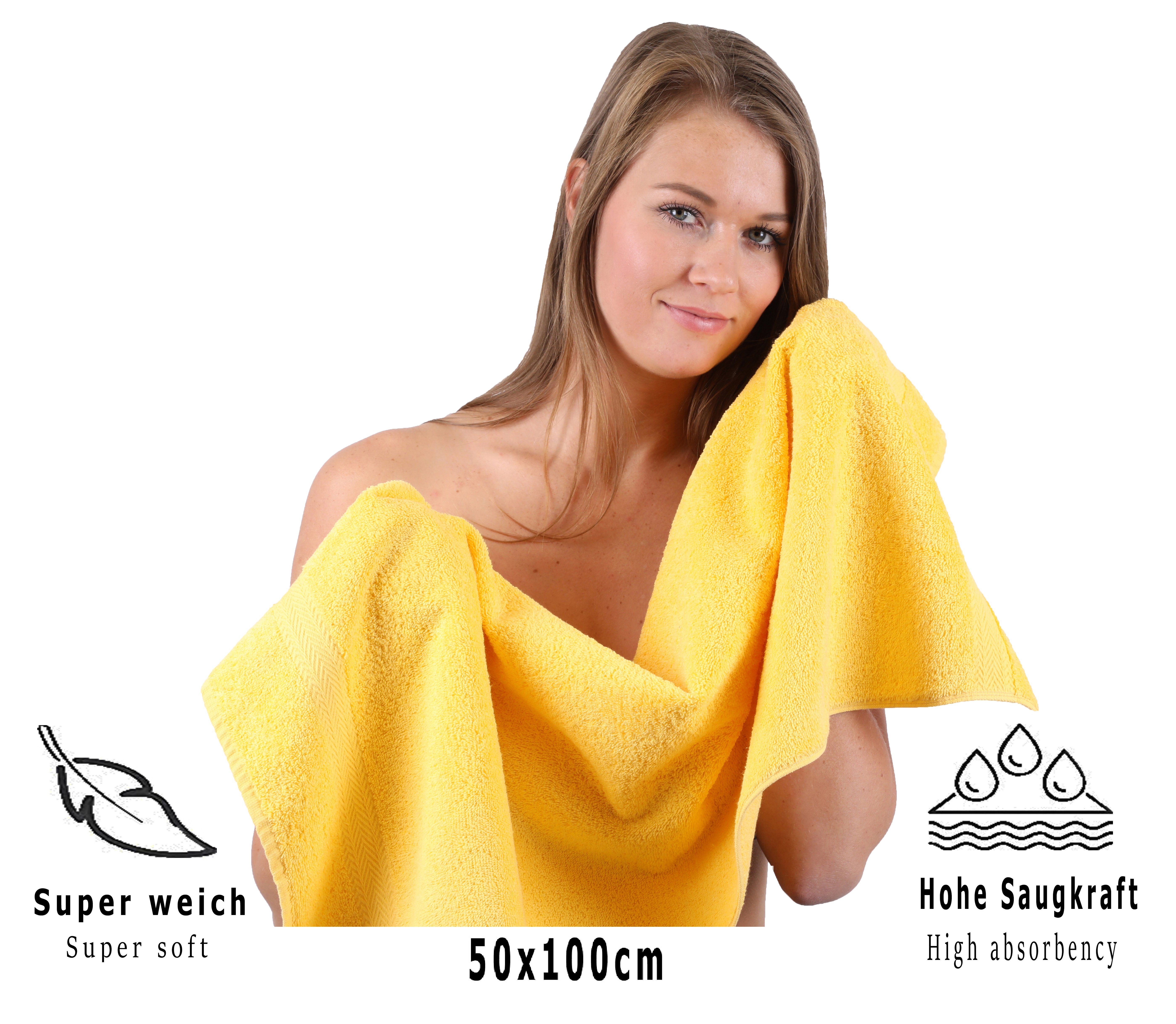 gelb teiliges Betz PREMIUM Baumwolle, -6 Set (6-tlg) Baumwolle, 100% Handtuch Handtücher-Set-100% Betz Handtuch-Set