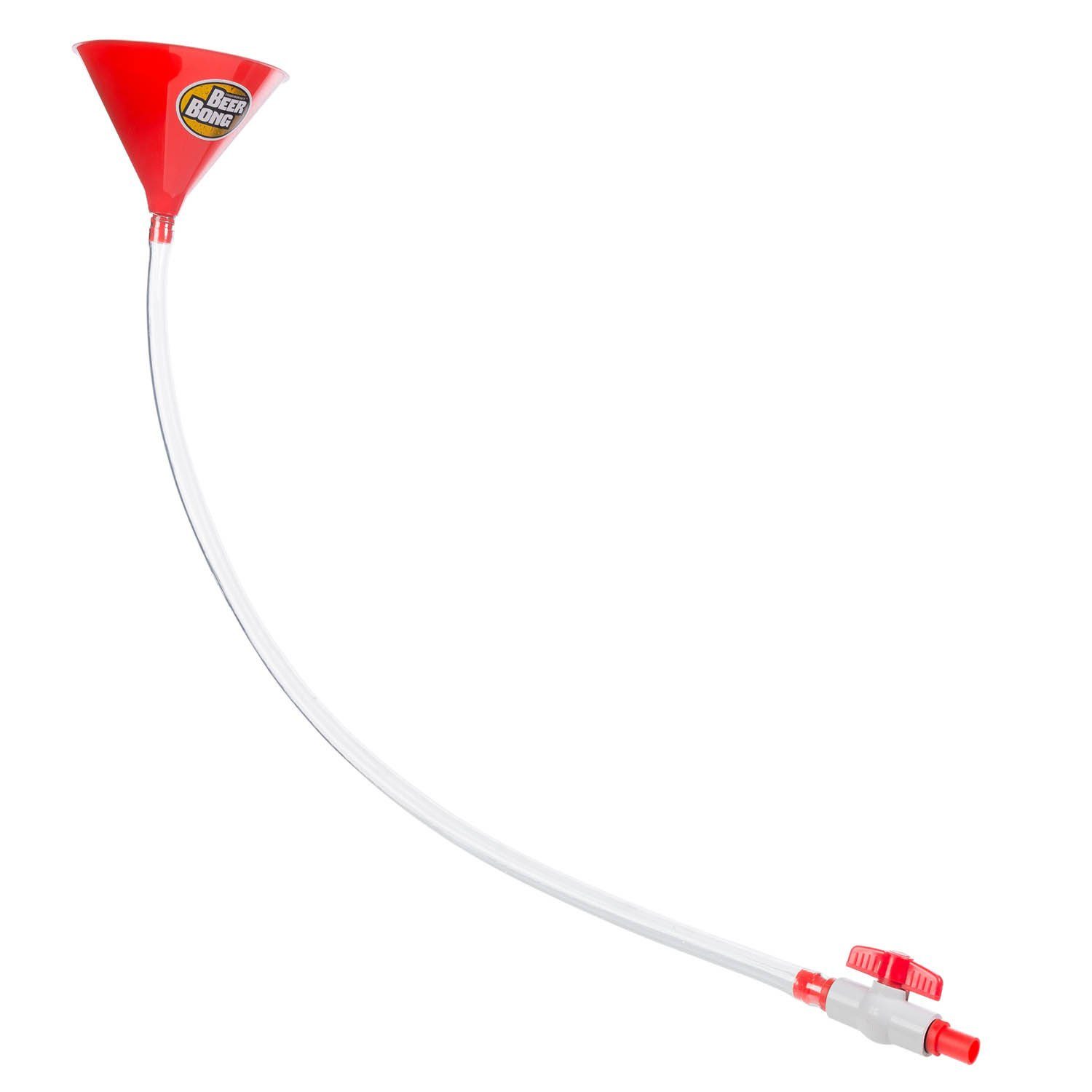 Goods+Gadgets Bierkrug GOODS+GADGETS Biertrichter mit Ventil – Party-Bier-Bong Trinkspiel, Kunststoff, Trinkspiel
