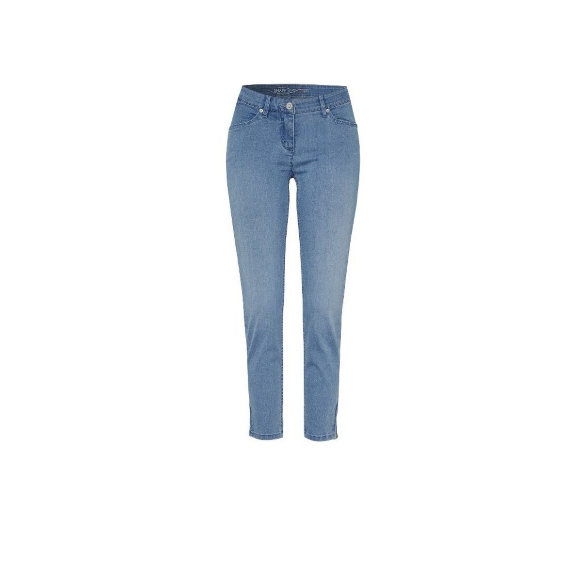 TONI 5-Pocket-Jeans uni (1-tlg) bleached used