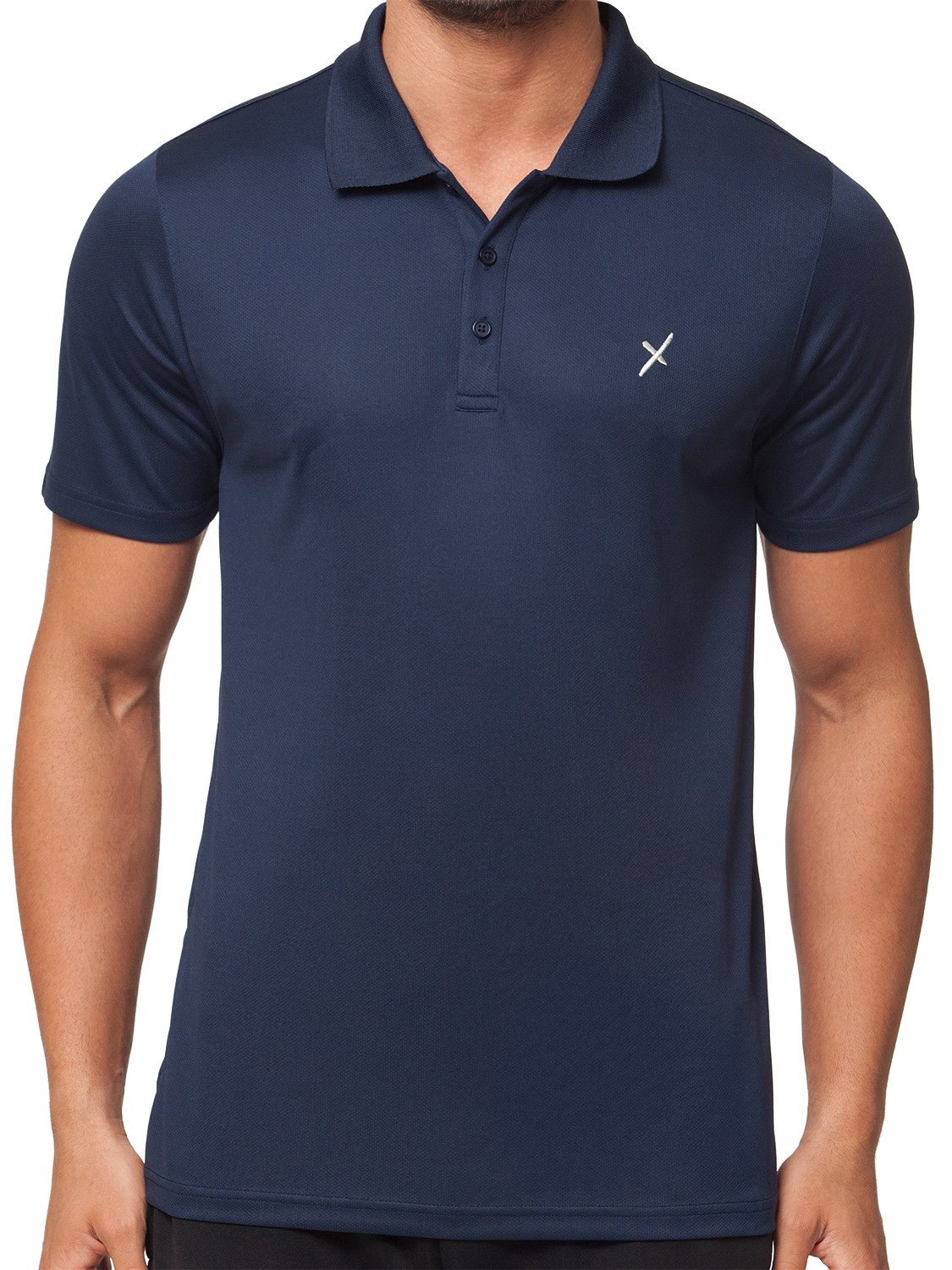 CFLEX Trainingsshirt Herren Sport Fitness Polo-Shirt Sportswear Collection