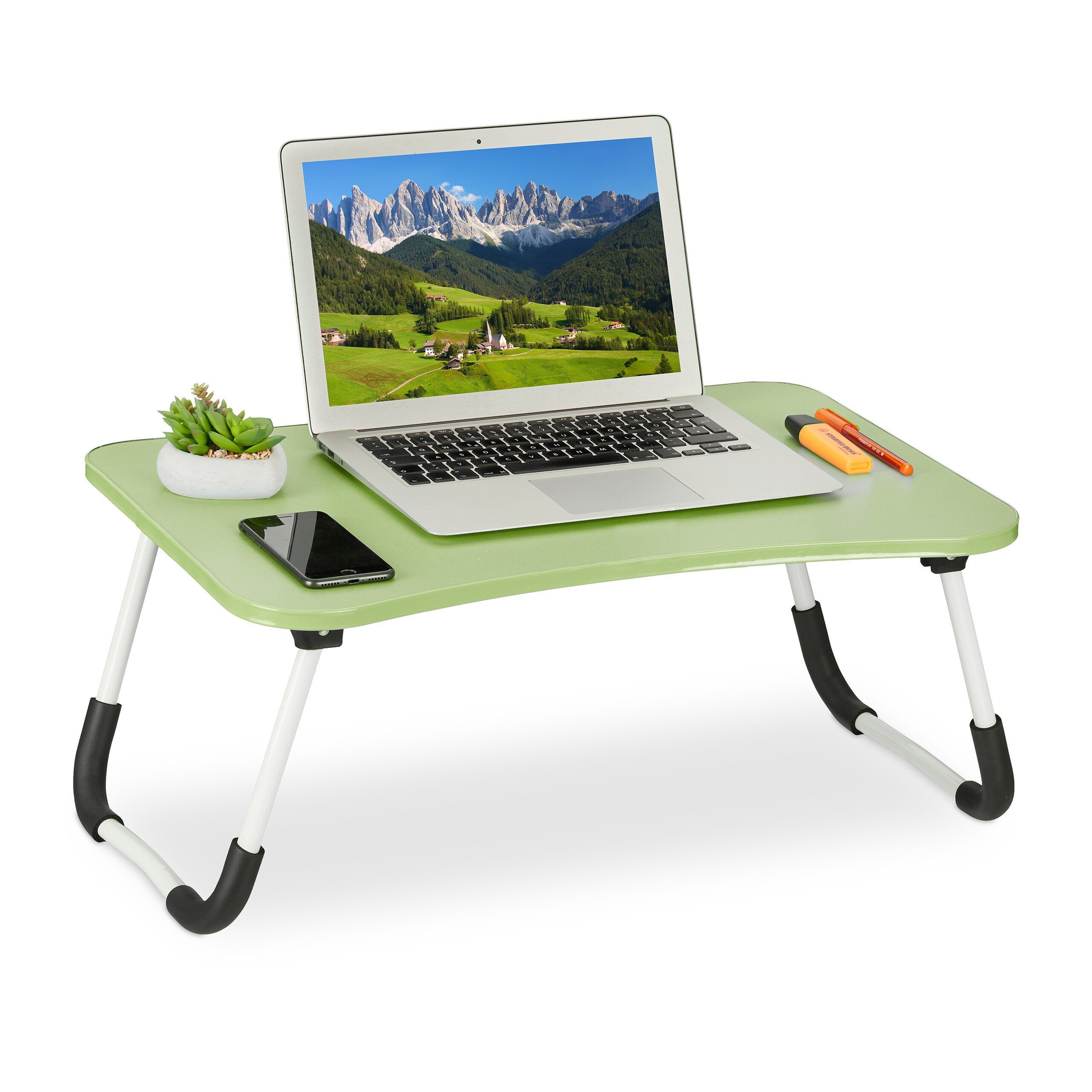 relaxdays Laptoptisch Grüner Laptoptisch günstig online kaufen