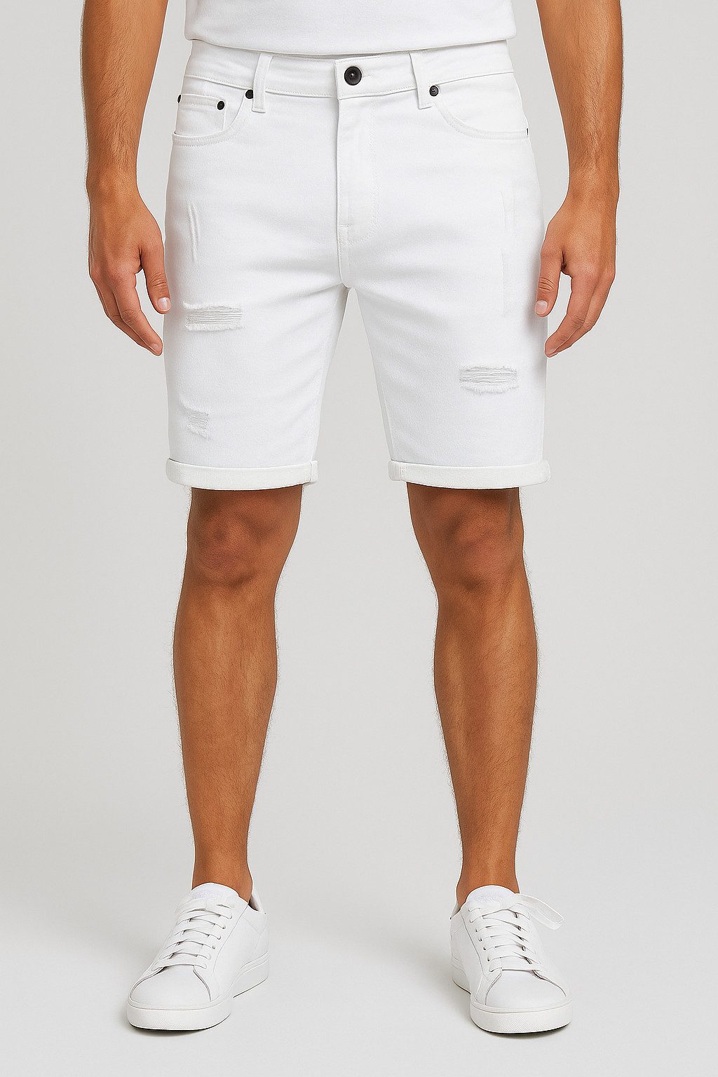 Smith & Solo Jeansshorts Herren, kurze Hosen Männer, Shorts 5-Pocket Style günstig online kaufen