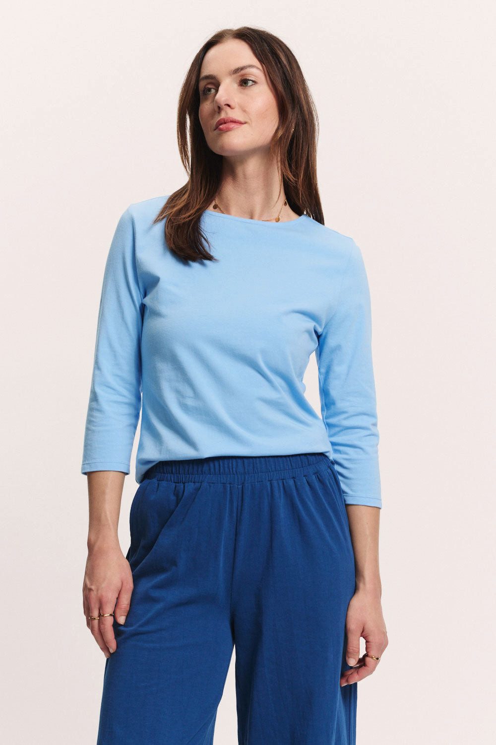 Tranquillo Longsleeve Jerseyshirt Jaadee 3/4 Arm aus Bio-Baumwolle GOTS-zertifizierte Bio-Baumwolle