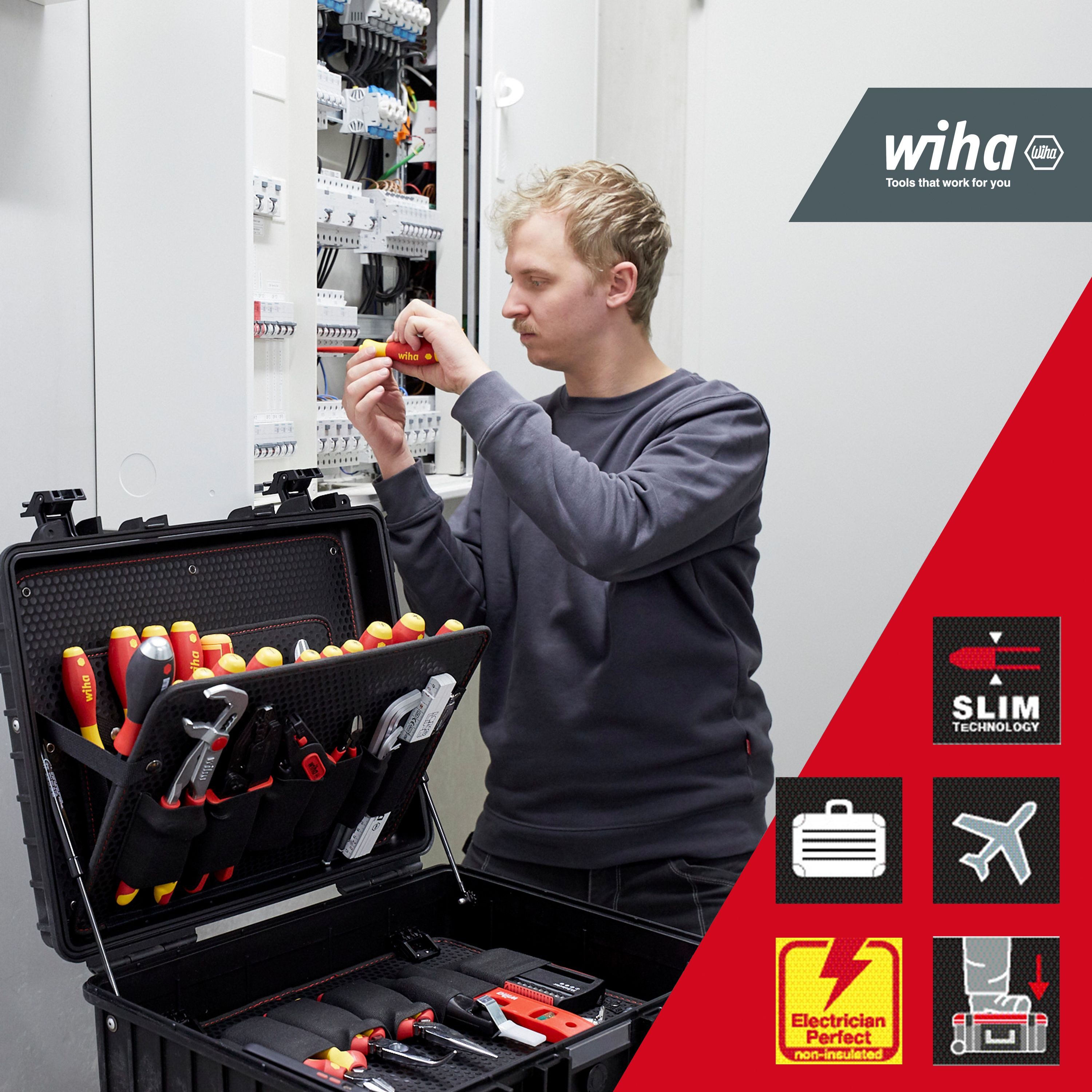 Wiha Werkzeugkoffer (40523) - 83 tlg., 81-tlg., gemischt, in Werkzeugkoffer