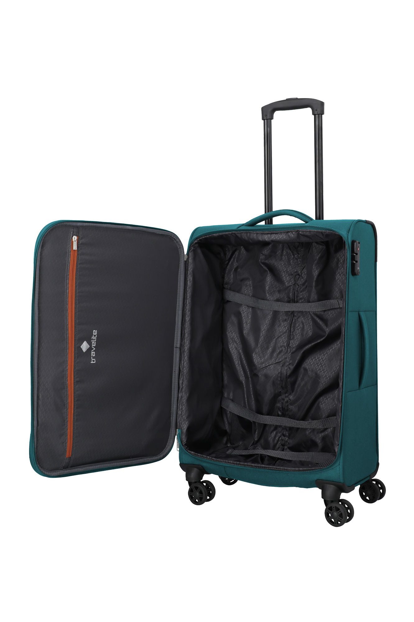 travelite Weichgepäck-Trolley Priego Koffer mittlere Größe M 60 Liter 2,7 kg, 4 Rollen