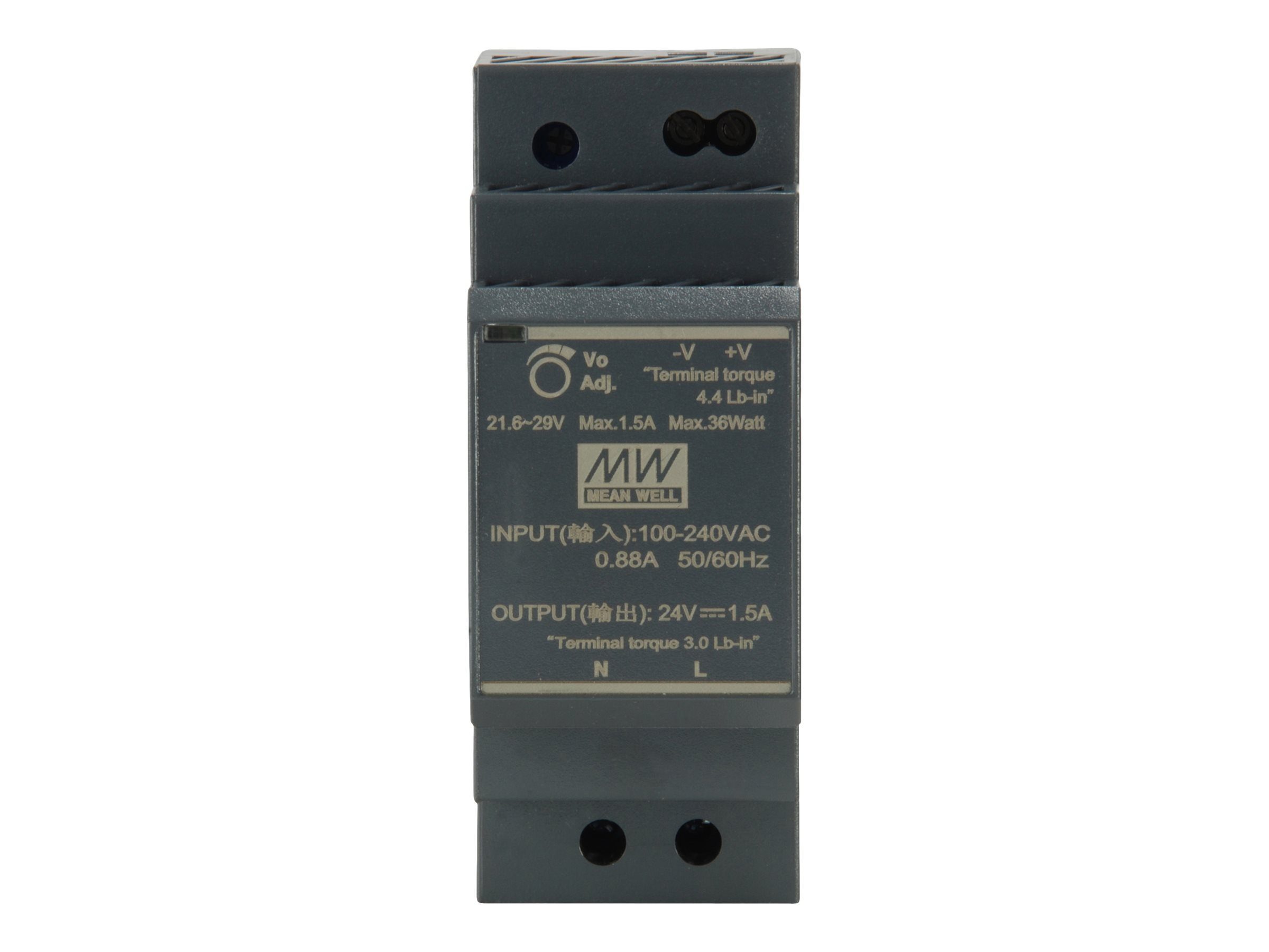 LEVEL ONE ind. Netzteil POW-2411 24VDC 30W DIN-Schiene PC-Netzteil
