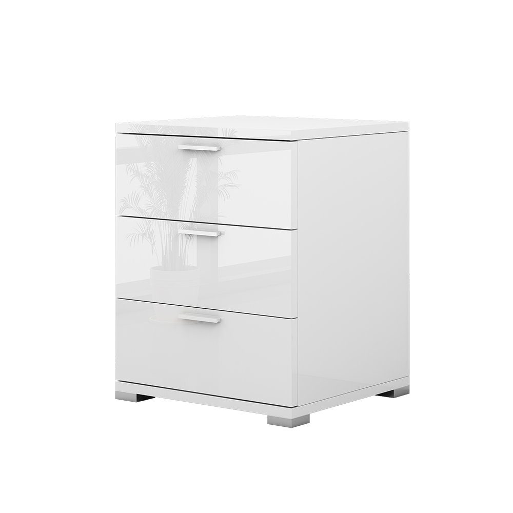Vicco Nachtschrank Marseille, Weiß/Weiß, 46.2 x günstig online kaufen