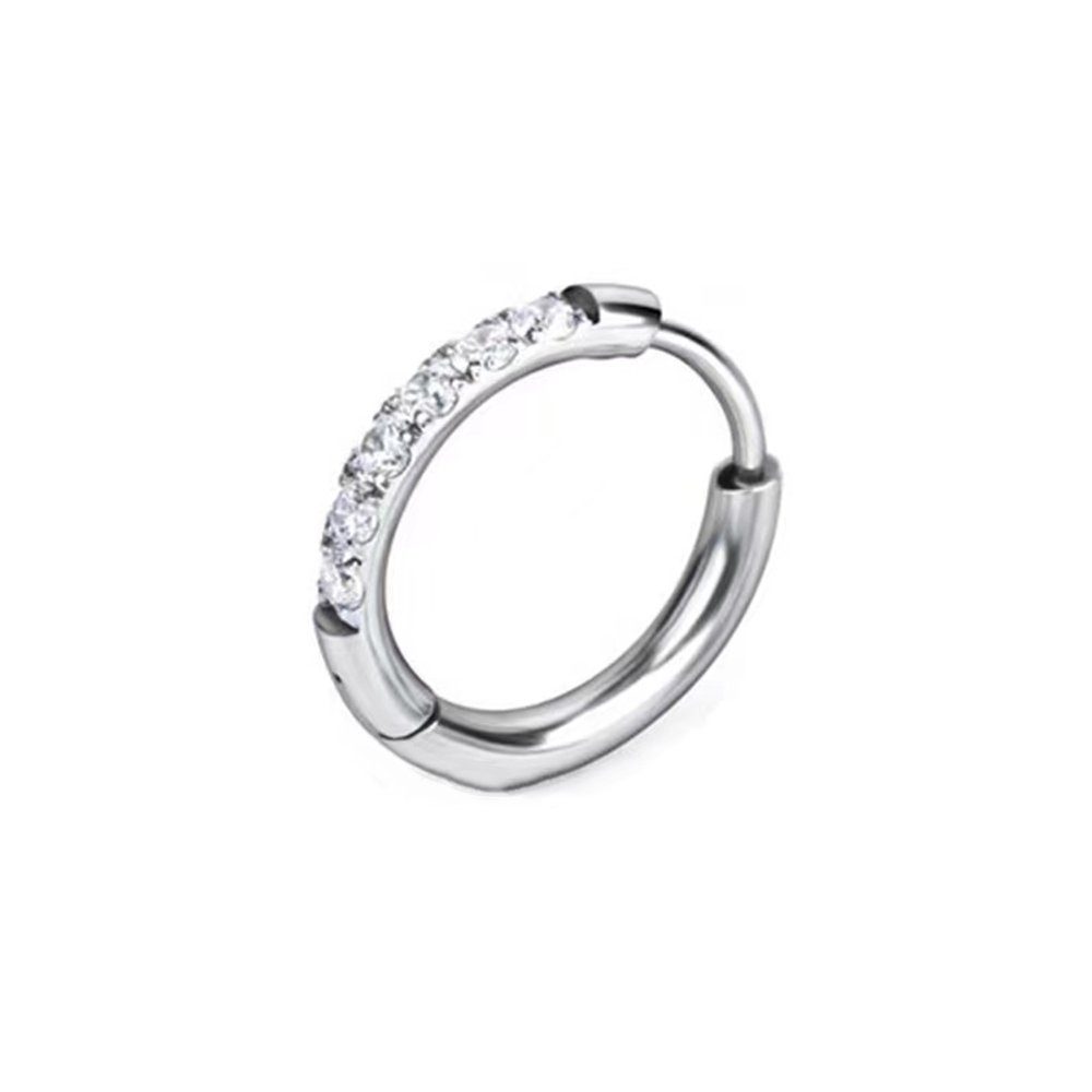 2mm Schmuck Karisma Clicker, Charnier/Conch Segmentring Ohrring Piercing Edelstahl Dicke Hinged Frauenschmuck Silber Nasenpiercing Ring Septum