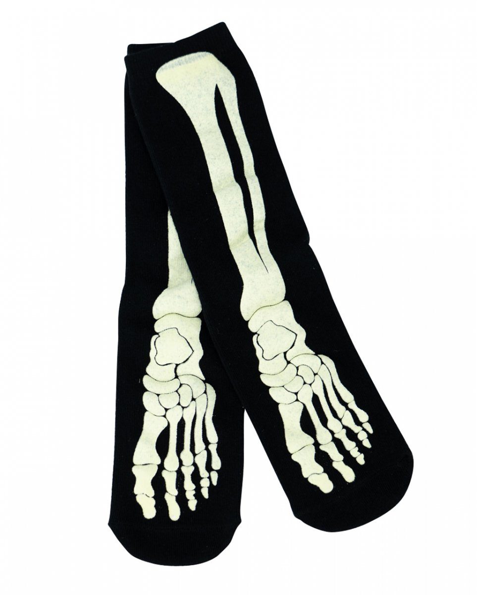 Horror-Shop Dekofigur Halloween Socken die im Dunklen leuchten Div. Moti