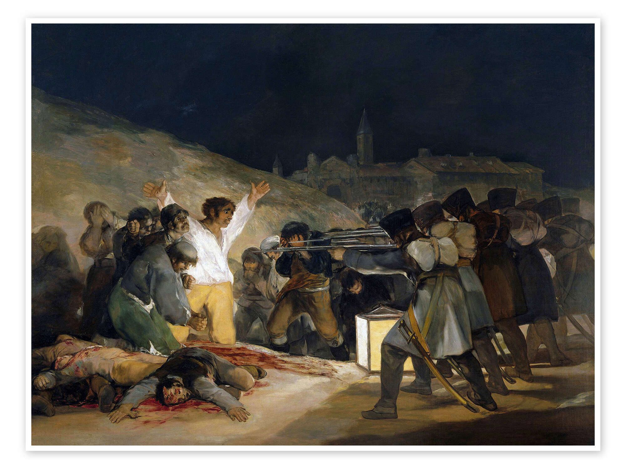 Posterlounge Wandbild Die Erschießung der Aufständischen, Francisco José de Goya, erhältlich als Poster, Leinwandbild, Wandsticker oder Acrylglasbild