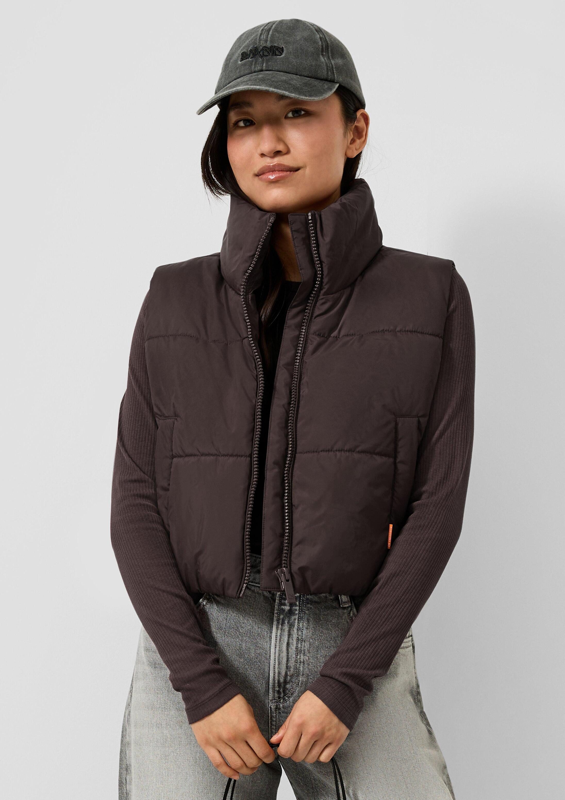 QS Outdoorjacke Outdoor-Weste Verkürzte Pufferweste