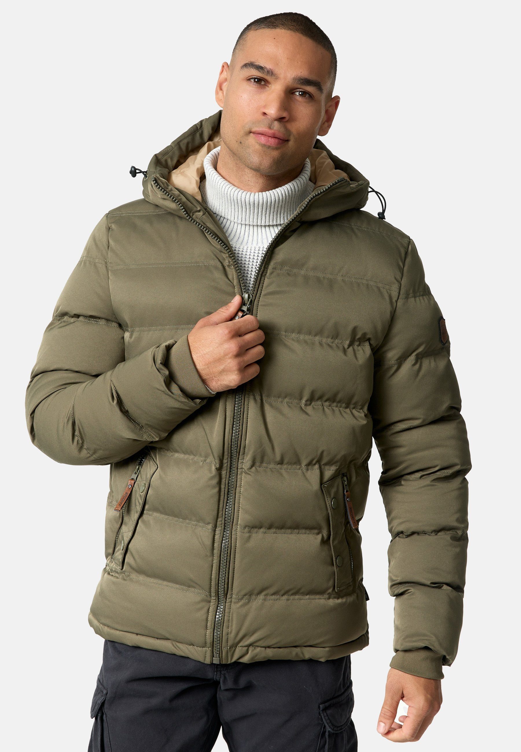 Indicode Steppjacke Herren Nemos Herrenjacke Daunen-Optik günstig online kaufen