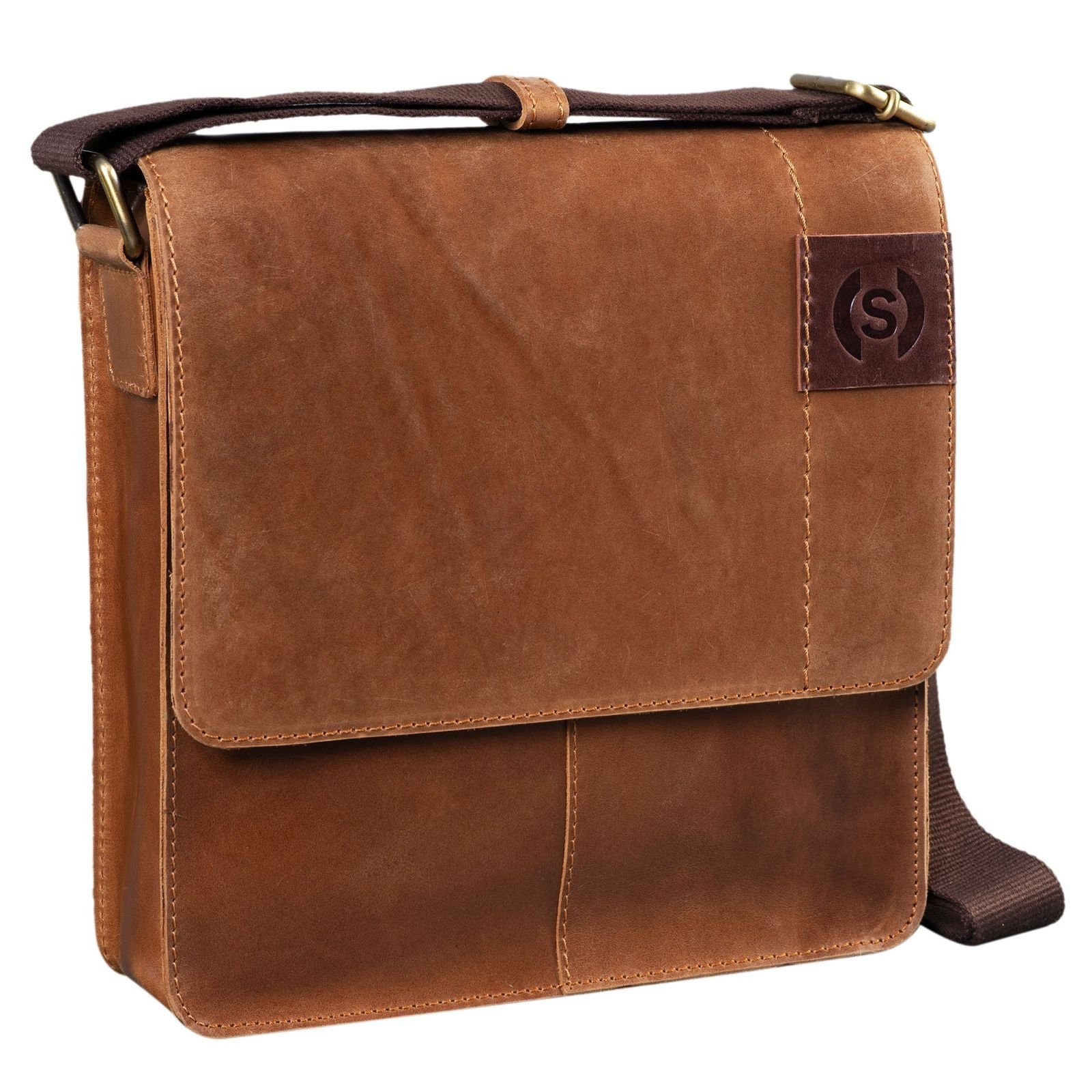Schultertasche "Mircos" Tablet Umhängetasche Leder 9.7 Zoll