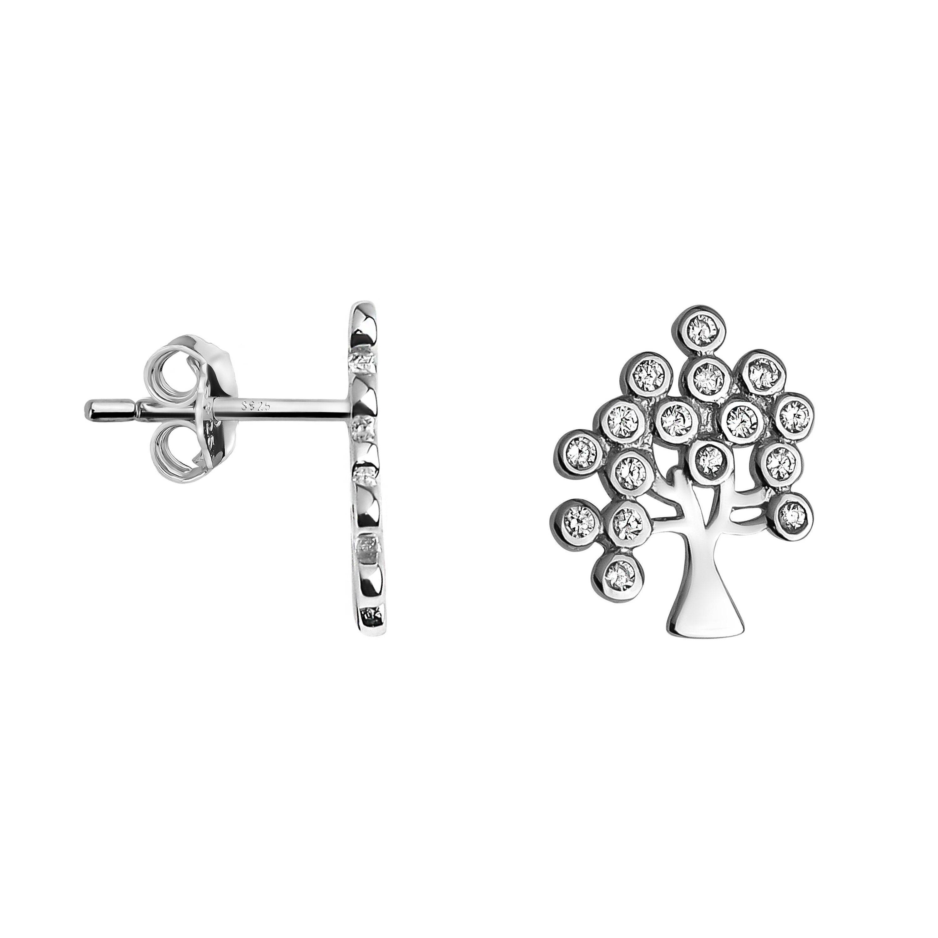 Sofia Milani Paar Ohrstecker Baum, 925 Silber Damen Schmuck - E0732 günstig online kaufen