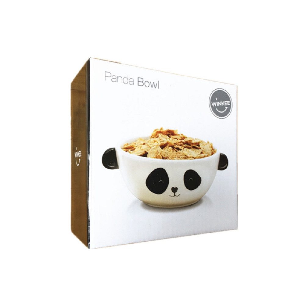 Winkee Snackschale Panda, Keramik, (Müsli Schale, 1-tlg), ca. Ø 13 x 6 cm