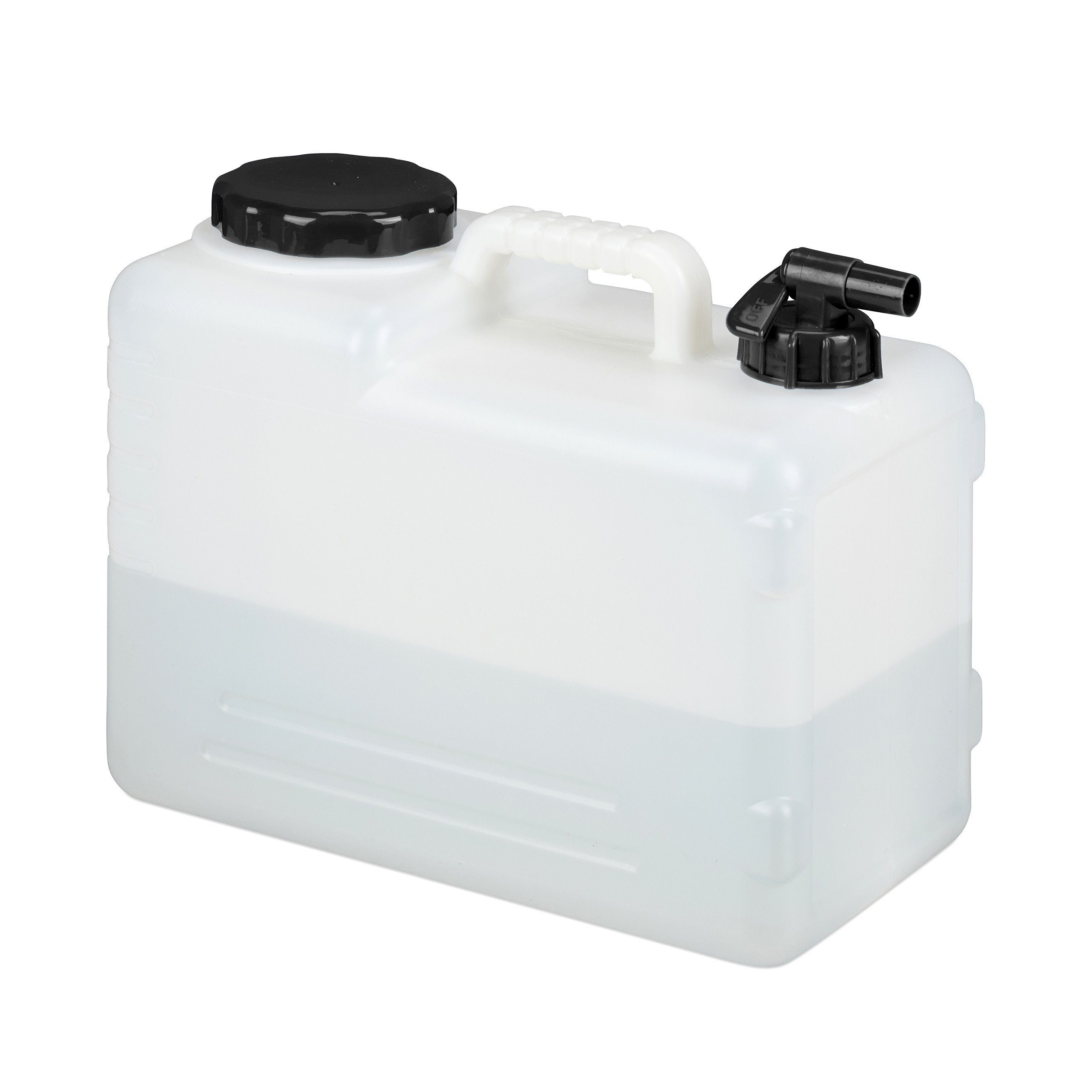 relaxdays Kanister Wasserkanister mit Hahn (1 St), 15 Liter
