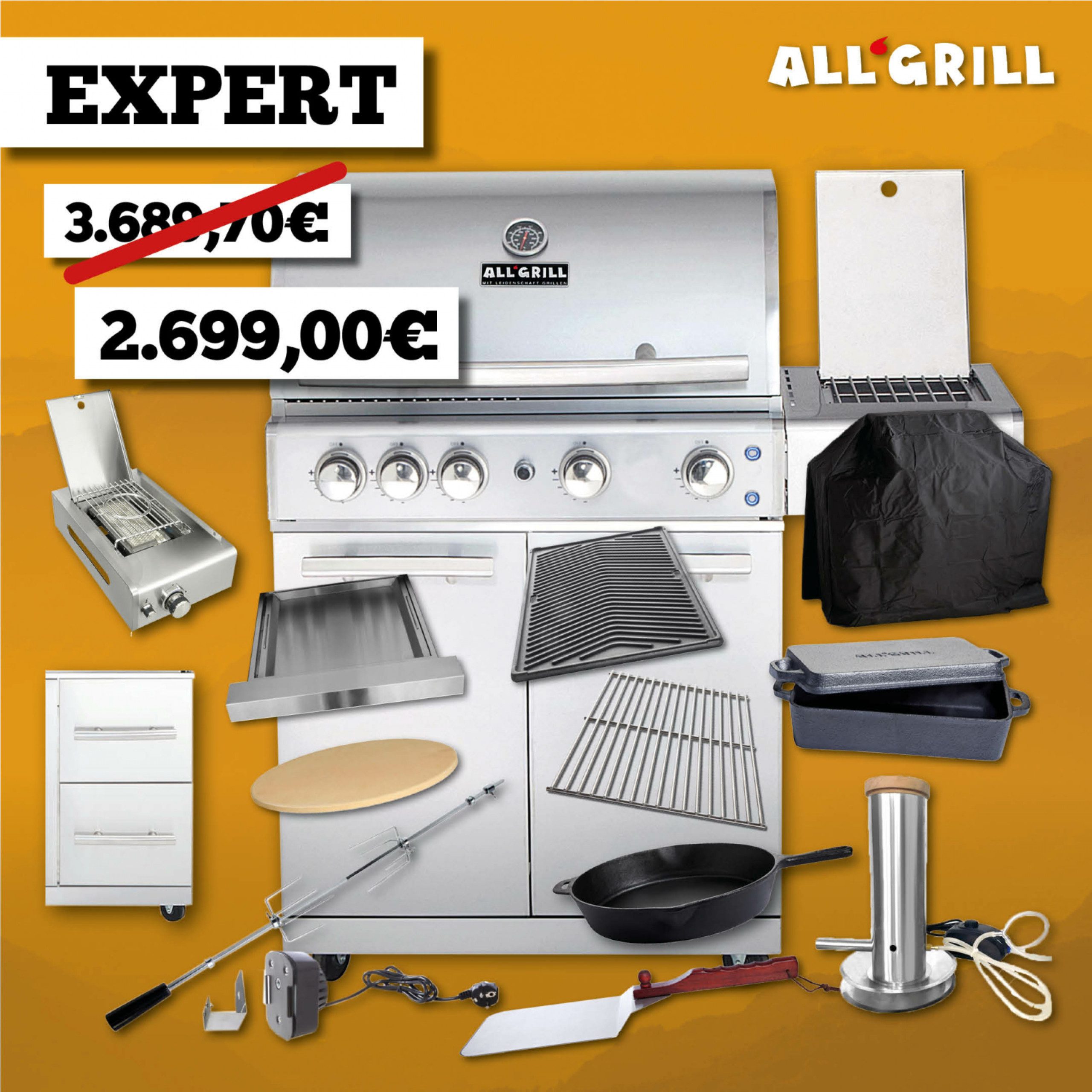 All Grill Gasgrill ALLGRILL Gasgrill CHEF L - 35 Jahre Jubiläumsaktion inkl. EXPERT