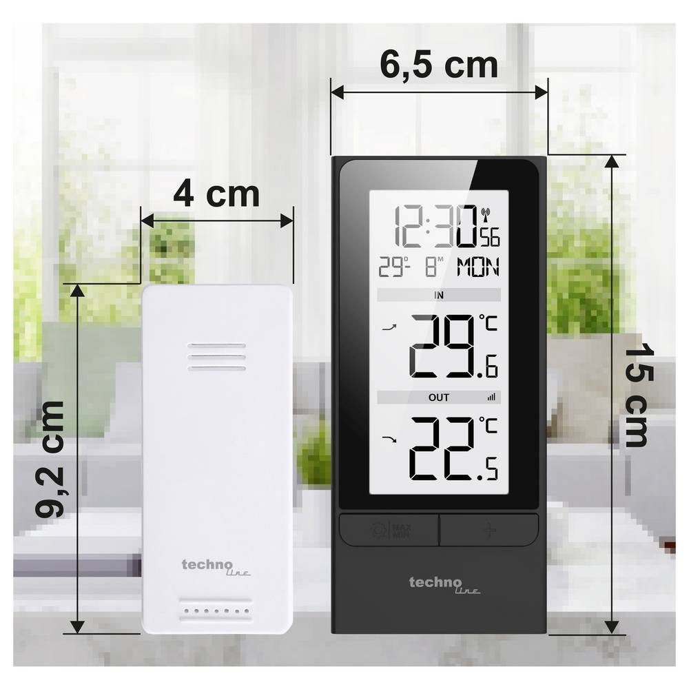 Techno Line WS9787 Funk-Wetterstation Anzahl Sensoren max. 1 St. Wetterstation