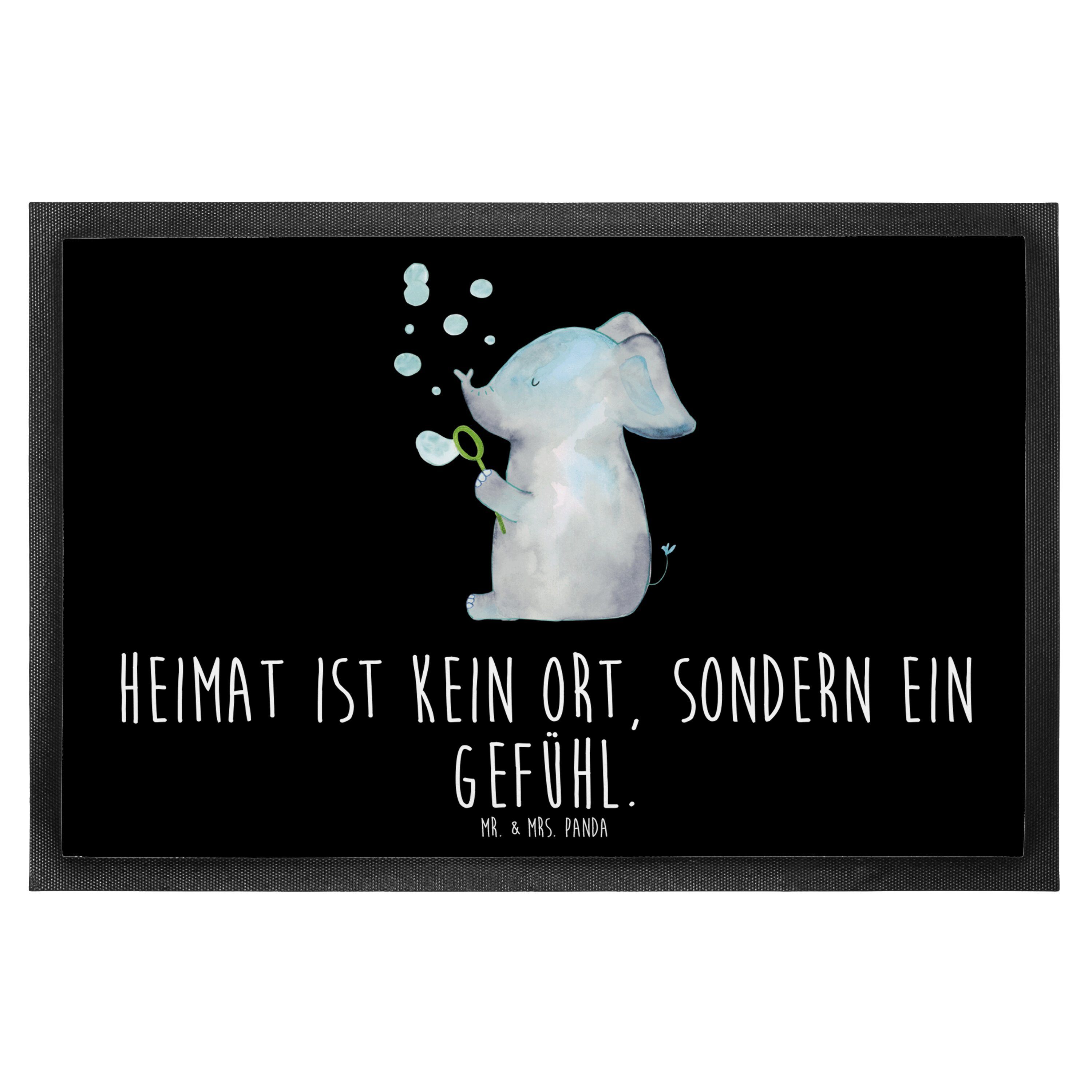 ᐅ Fußmatte 60 x 90 cm Elefant Seifenblasen Gelb Pastell Geschenk