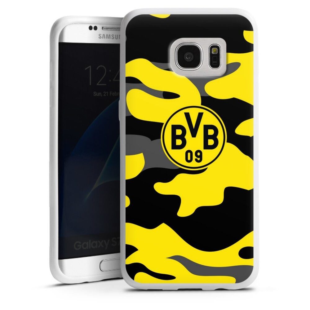 DeinDesign Handyhülle BVB Borussia Dortmund Fanartikel BVB Camo, Samsung Galaxy S7 Edge Silikon Hülle Bumper Case Handy Schutzhülle