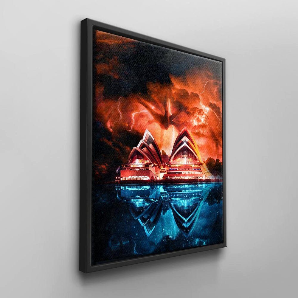 DOTCOMCANVAS® DOTCOM von Moderne Leinwandbild, CANVAS schwarzer Wandbilder Rahmen