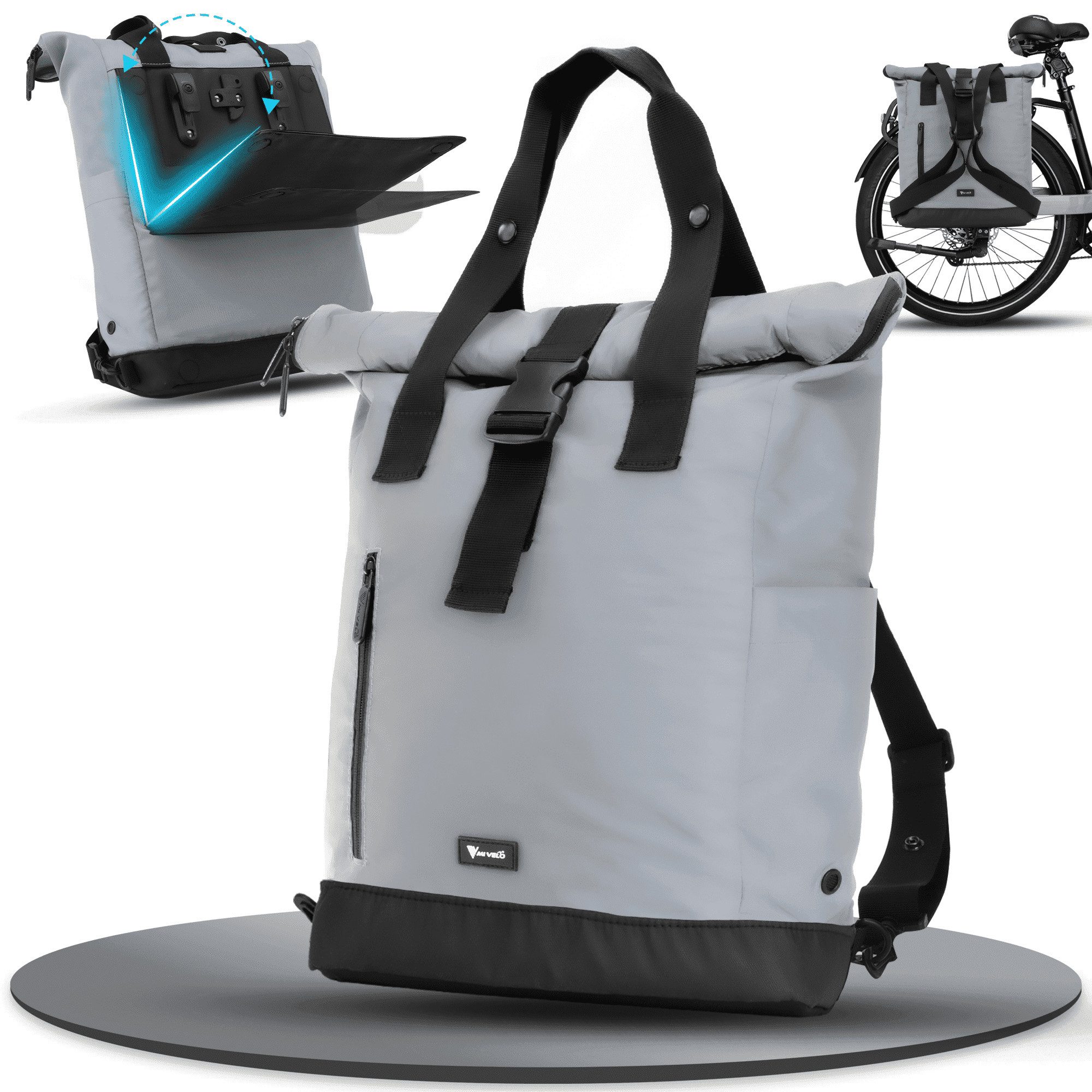 MIVELO Fahrradtasche MIVELO Fahrradtasche & Rucksack Gepäckträgertasche