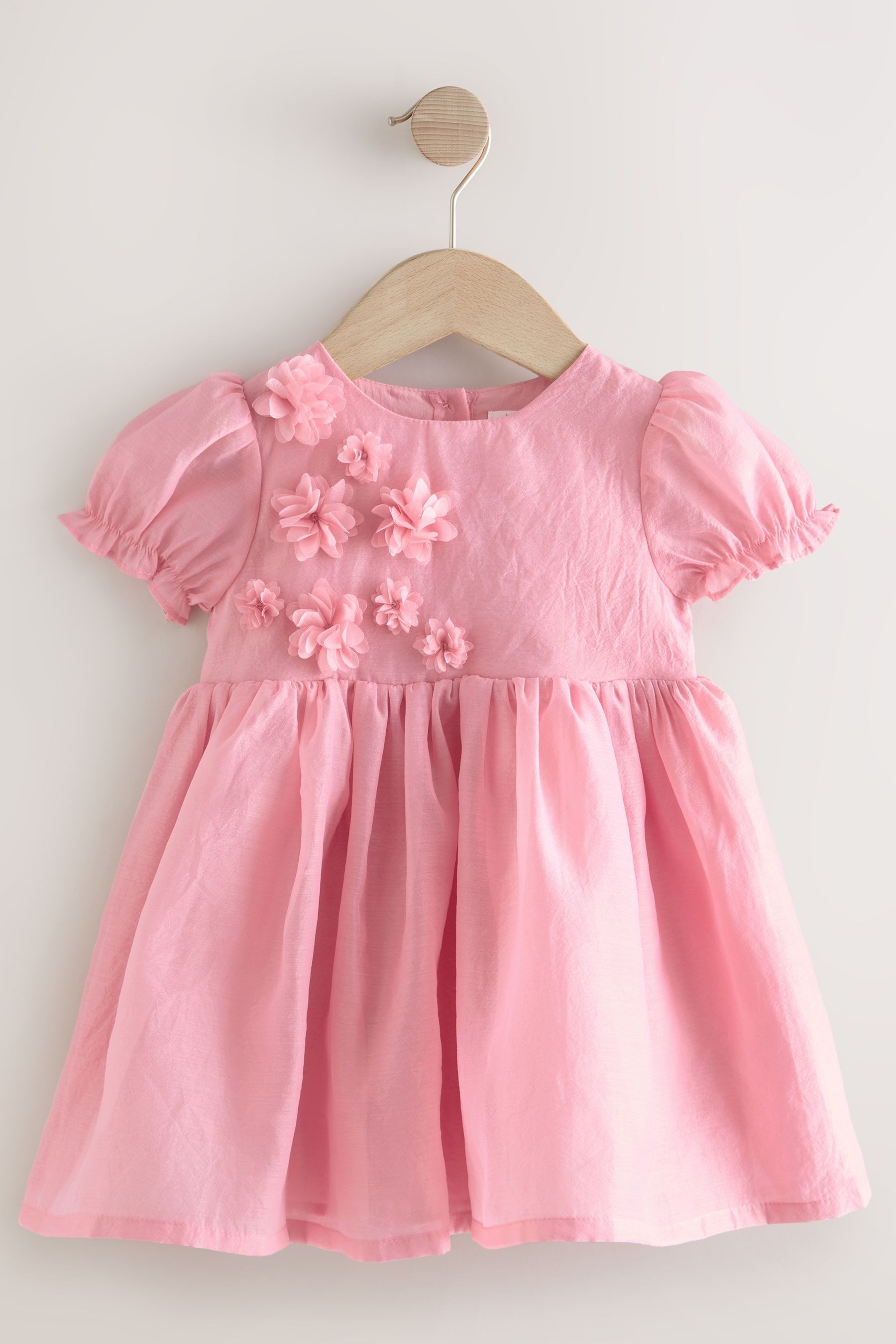 Partykleid Kleid mit Ansteckblume