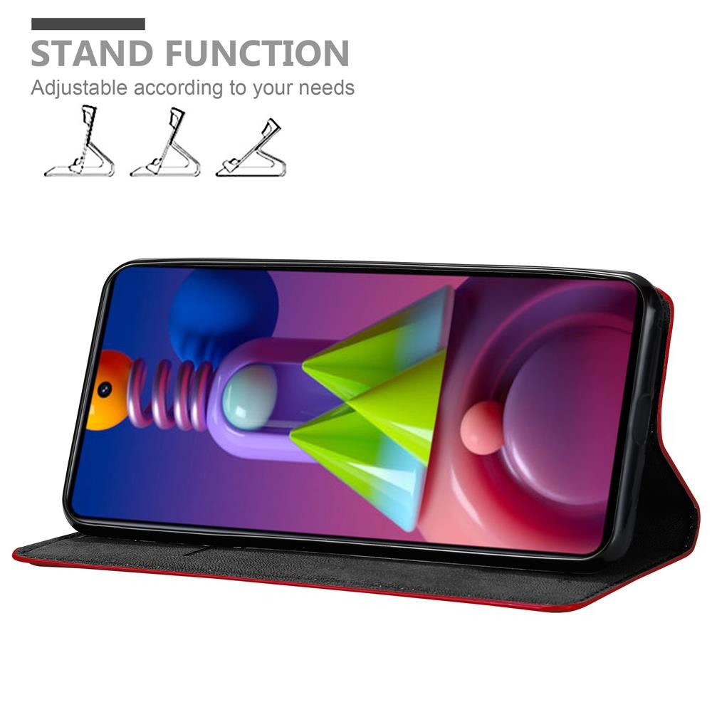 Cadorabo Handyhülle für Samsung Galaxy M51 Hülle Samsung Galaxy M51, Hülle Schutzhülle mit Standfunktion, Magnetverschluss und Kartenfach