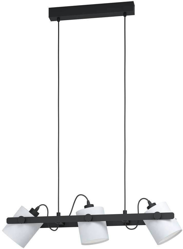 x H110 schwarz / ohne HORNWOOD (je cm x max. 3 / B19,5 28W) x L78 E27 1, Leuchtmittel, EGLO Hängeleuchte exkl.