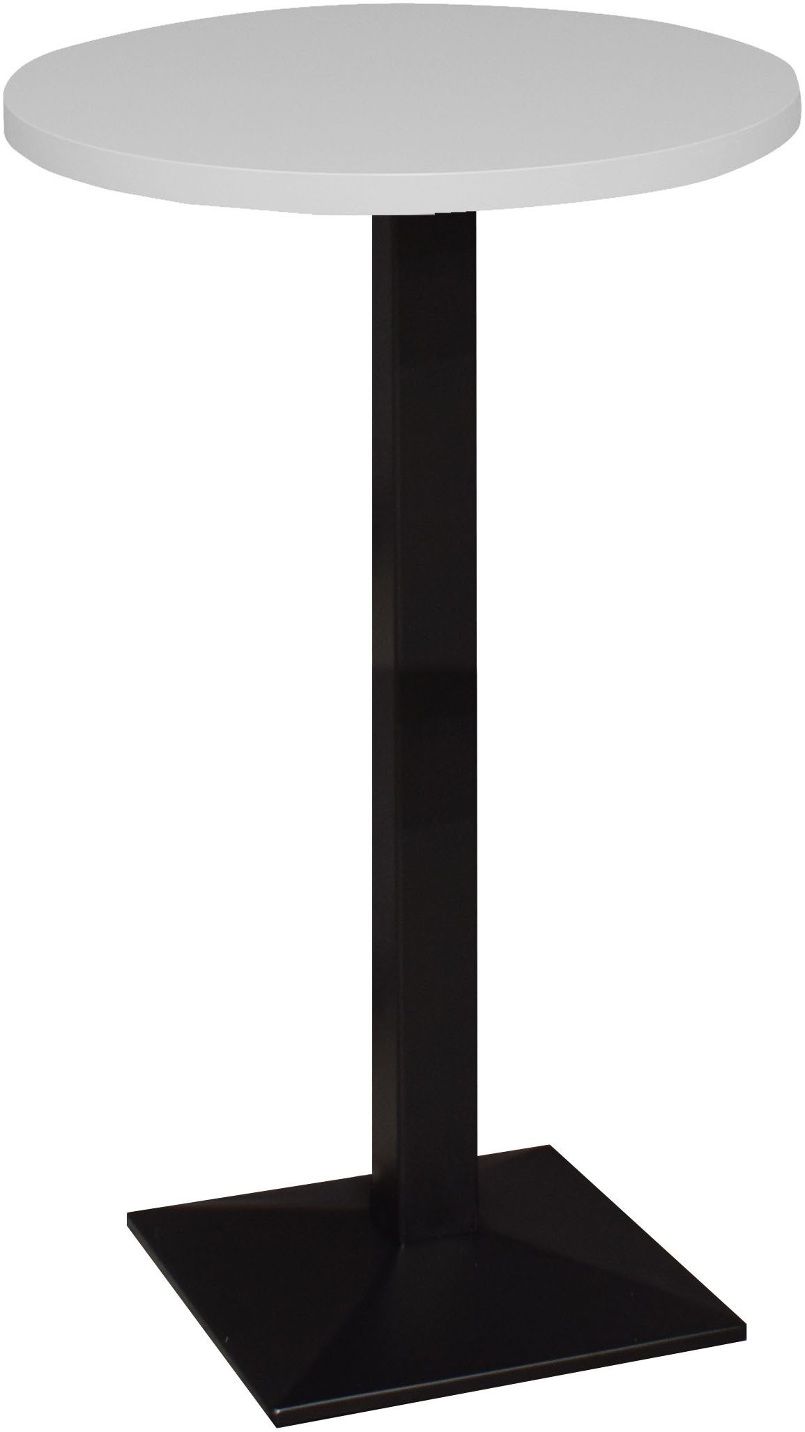 Mäusbacher Bistrotisch Big Bistro Metall, Quadrat-Säulengestell, runde Platte Ø 70 cm x H 105 cm