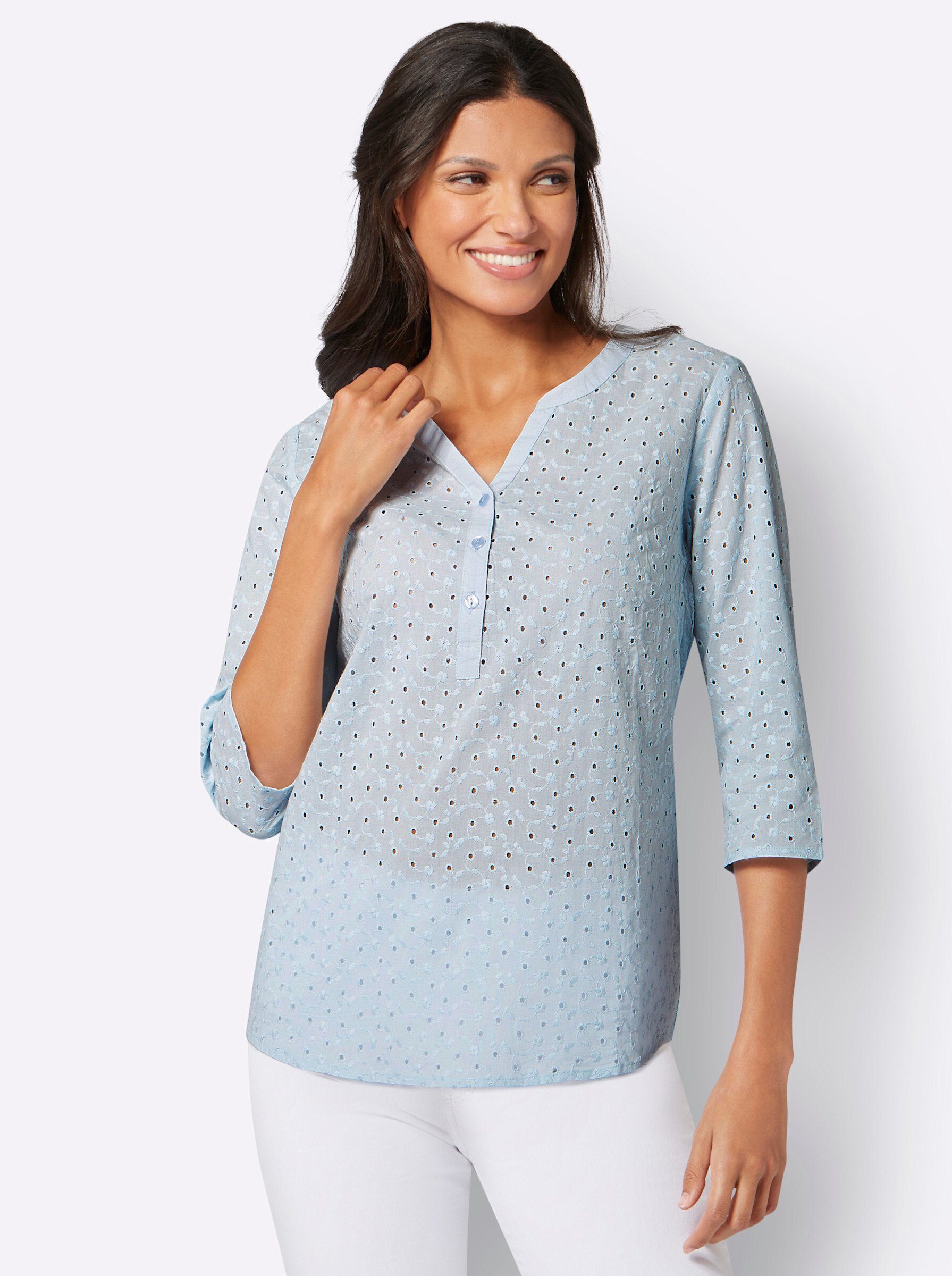 Klassische Bluse Schlupfbluse