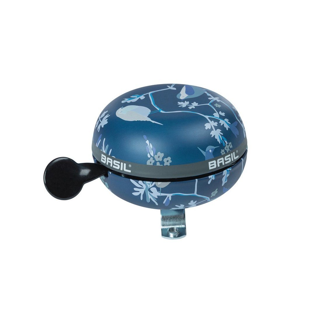 Basil Fahrradklingel Ding-Dong Glocke Wanderlust indigoblau, Ø 80mm, SB-Karte