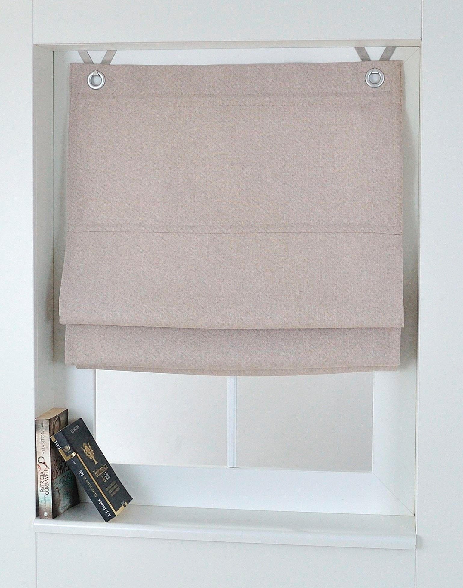 Kutti Raffrollo Dimout, mit Hakenaufhängung, ohne Bohren, freihängend, verd günstig online kaufen