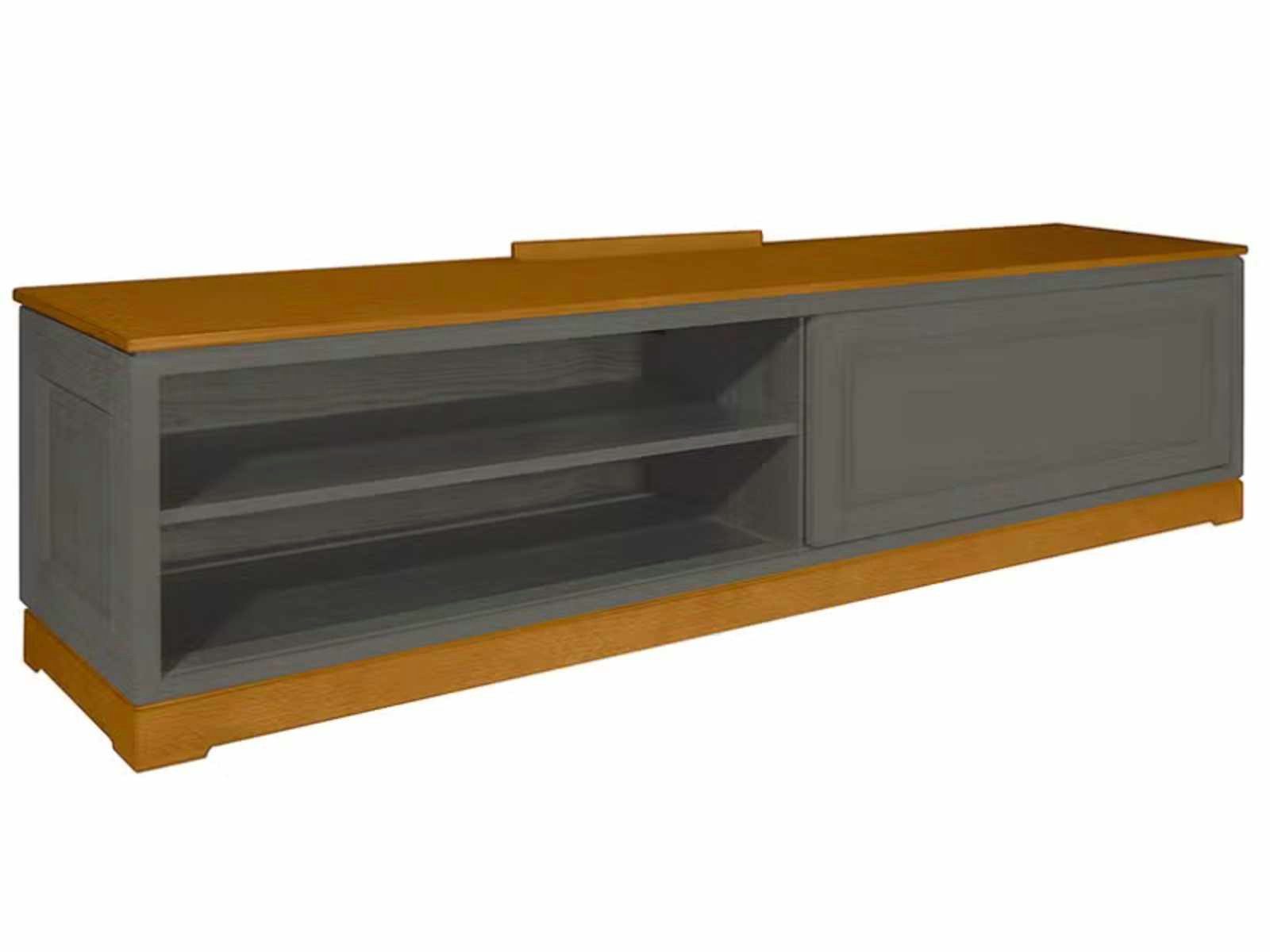 Casamia TV-Board TV Lowboard Casaventi mit 1 Schiebetür Pinie Massivholz