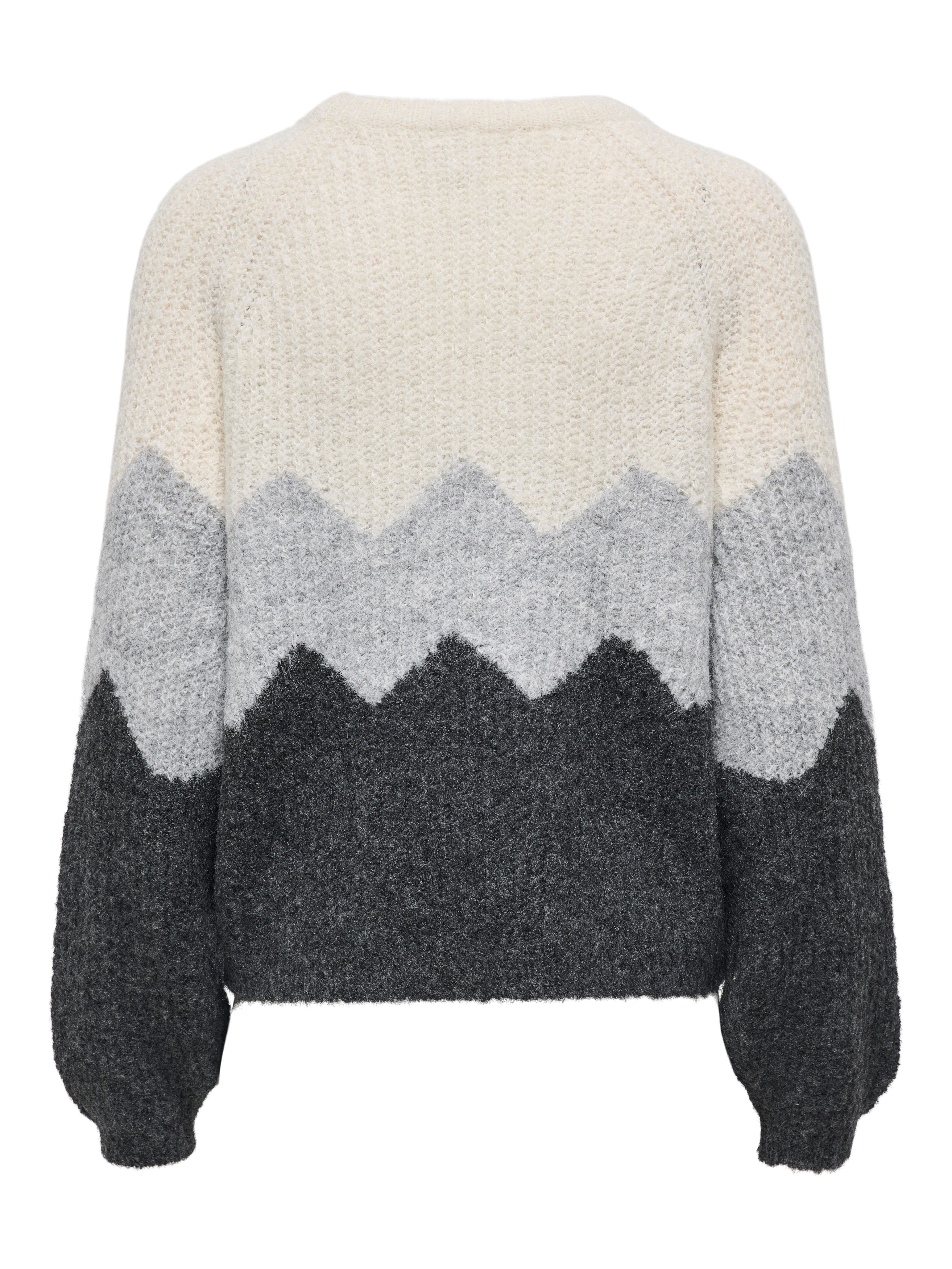 ONLY Strickpullover ONLMAE LIFE LS ZIGZAG O-NECK KNT günstig online kaufen