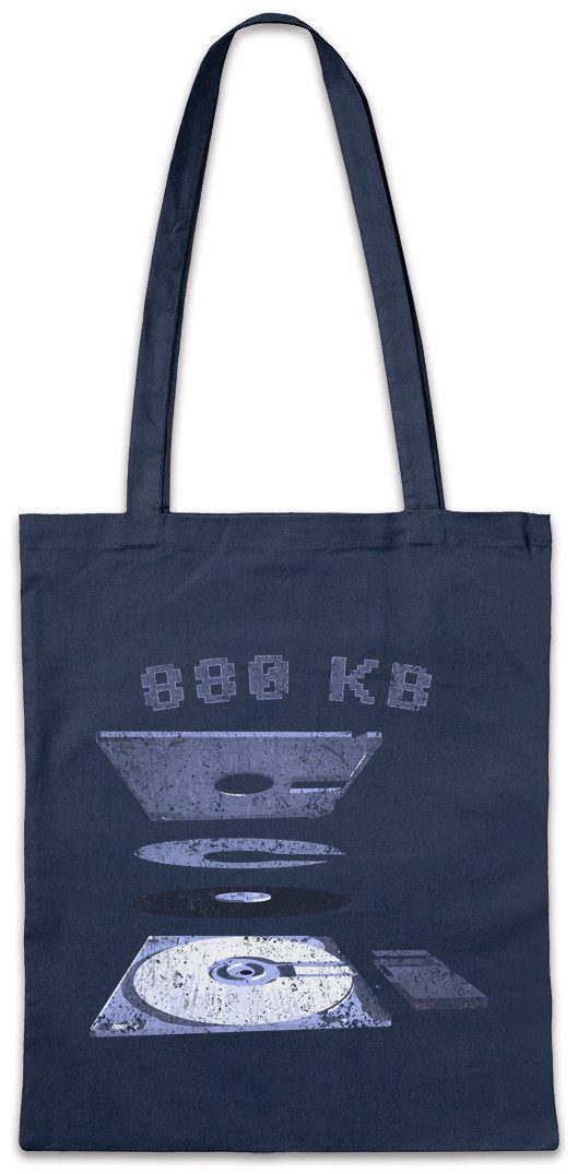 Beuteltasche Explosion 3.5 Floppy Disk Stofftasche Retro Computer Commodore PC