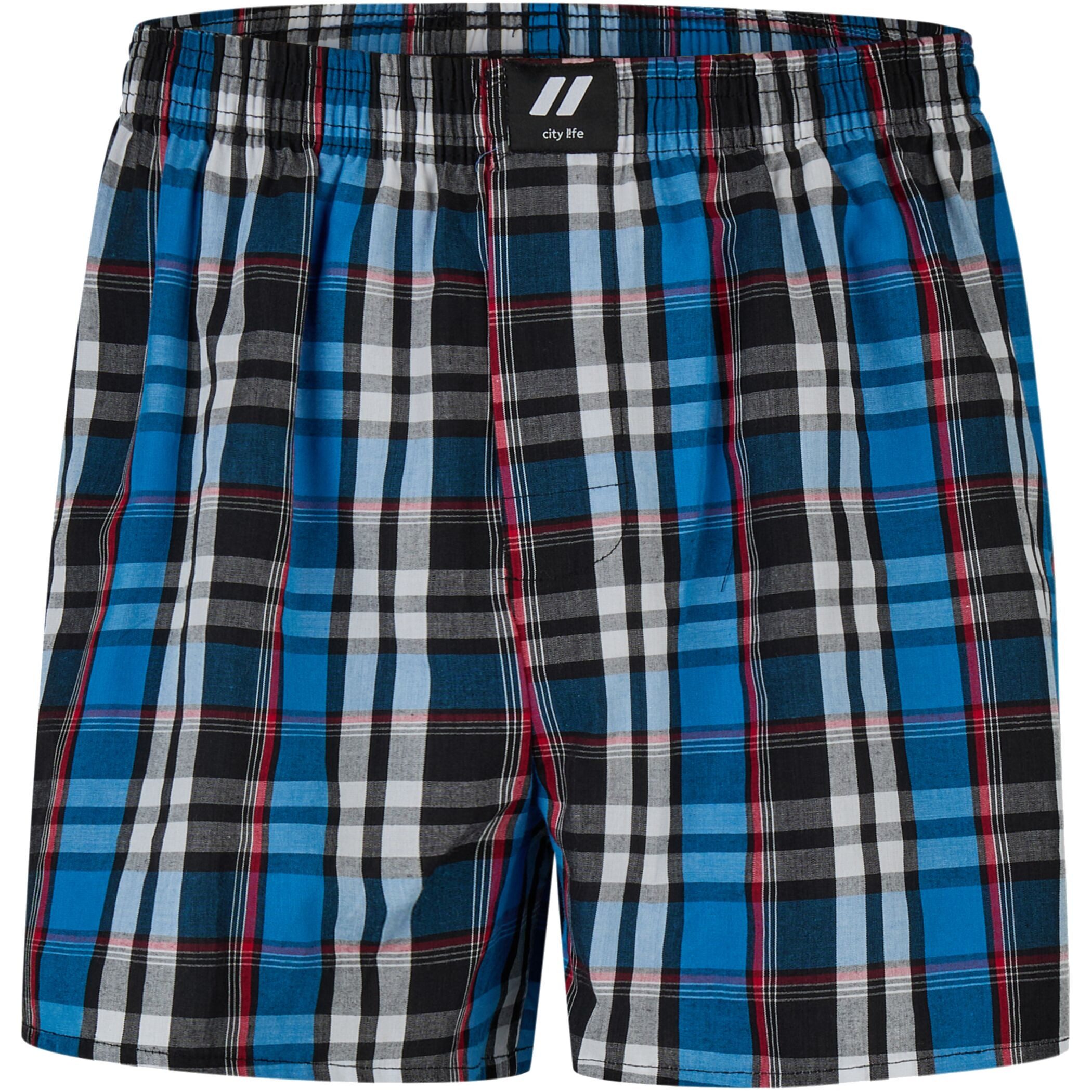 City Life Boxershorts Herren Unterhosen Baumwolle Webboxer (10er Pack) Sparpack S - 4XL (1-St)