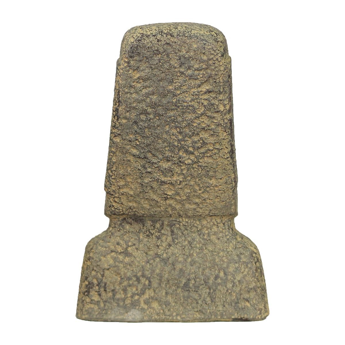 Oriental Galerie Dekofigur Moai Kopf Stein Figur Schwarz 30 cm (1 St) – Bild 4 von 4