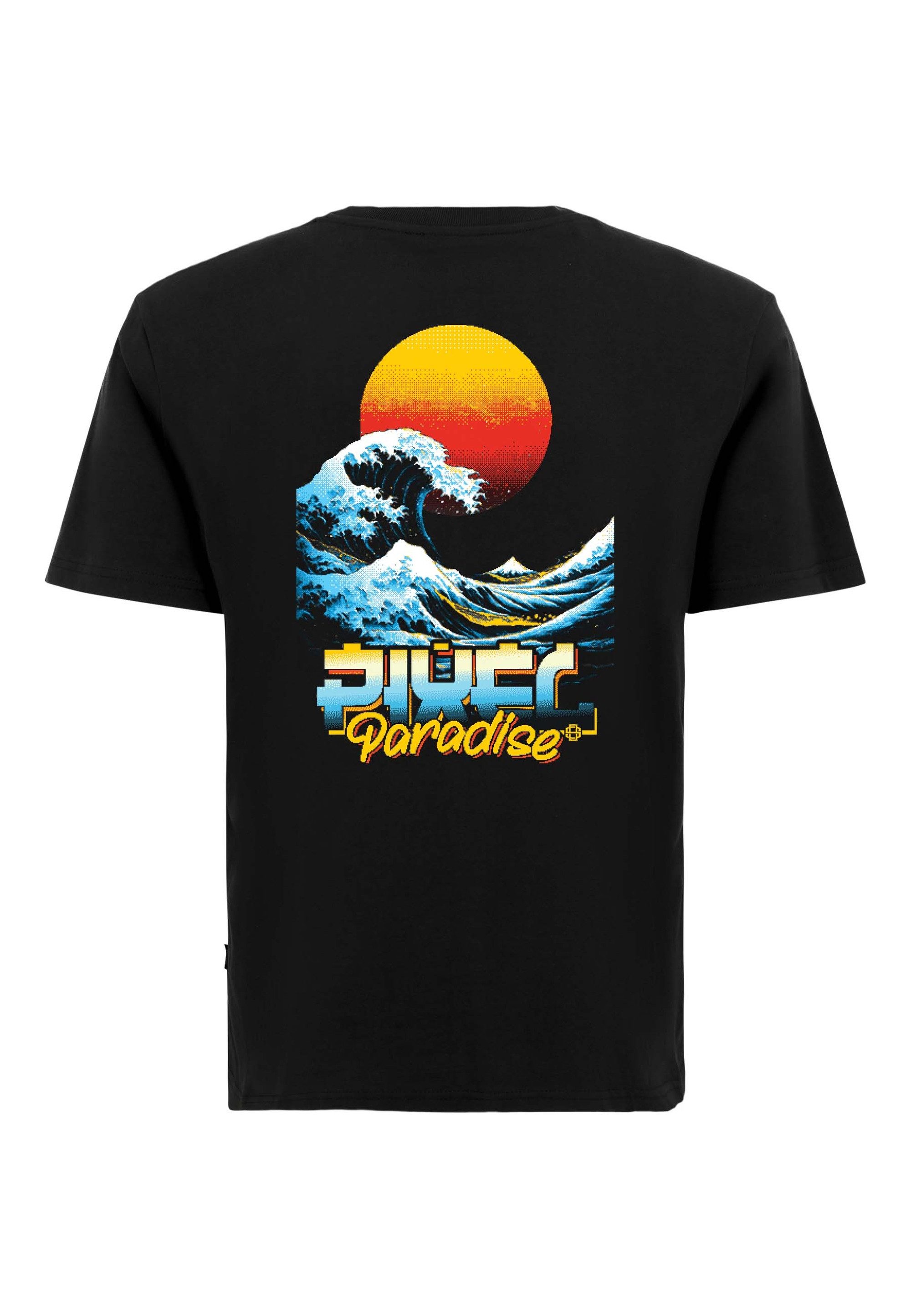 Oldskull T-Shirt Retro Pixel Wave Logo Graphic im zeitlosen Retro-Design mit Vintage-Print