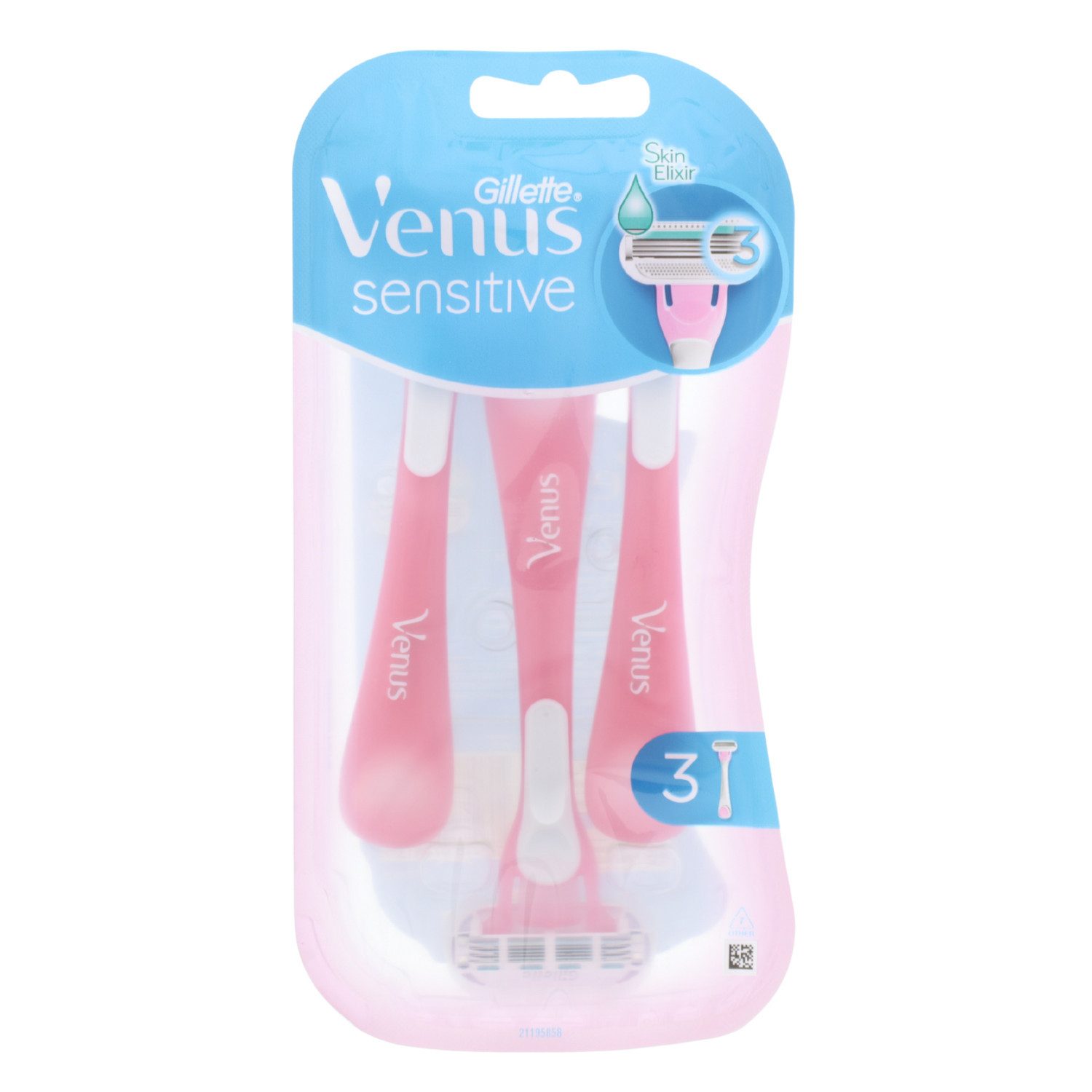 Gillette Körperrasierer Gillette Venus Sensitive Einwegrasierer 3 Damenrasierer Rasierer mit K