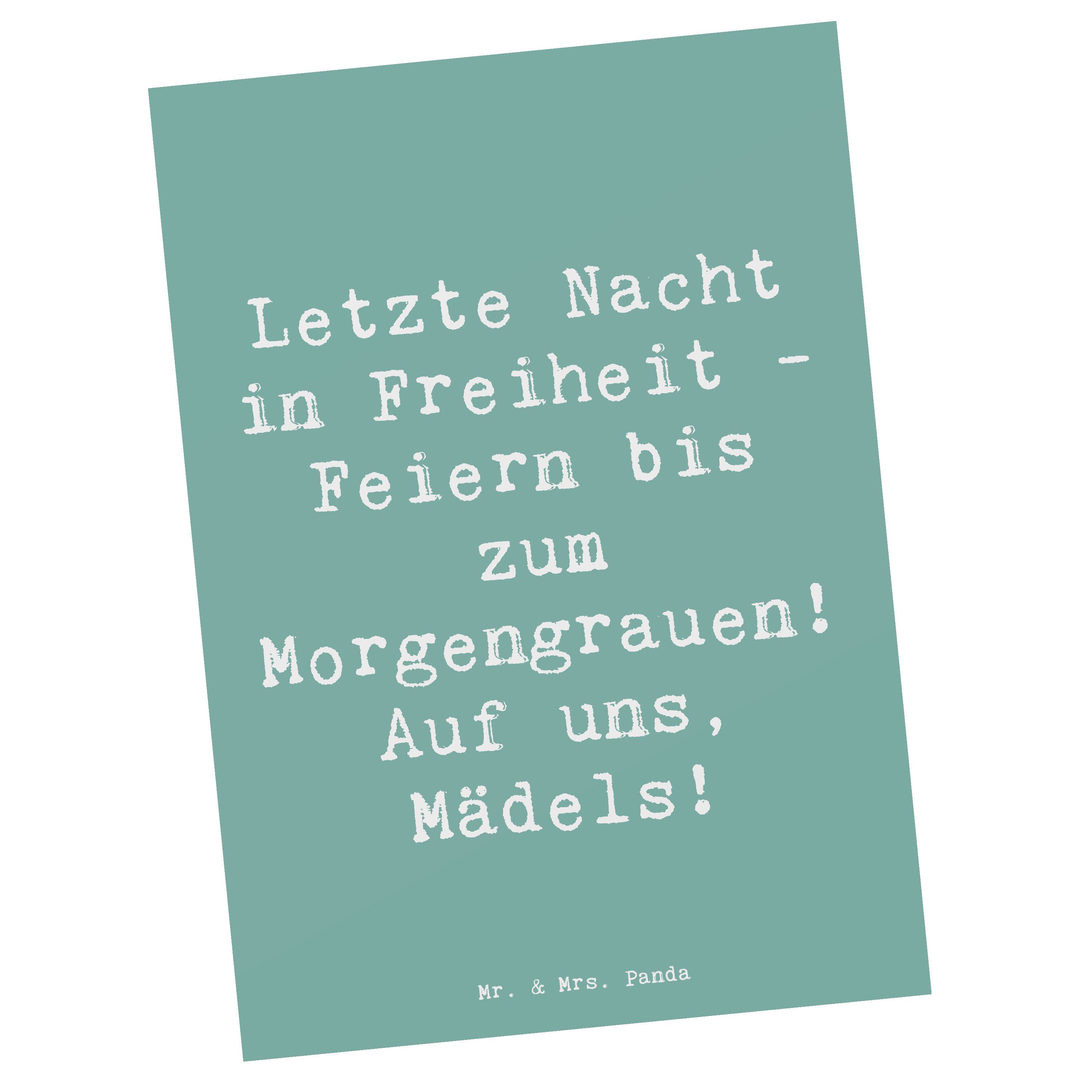 Postkarte Junggesellinnenabschied Feiern - Meeresbrise - Geschenk, letzte Nacht