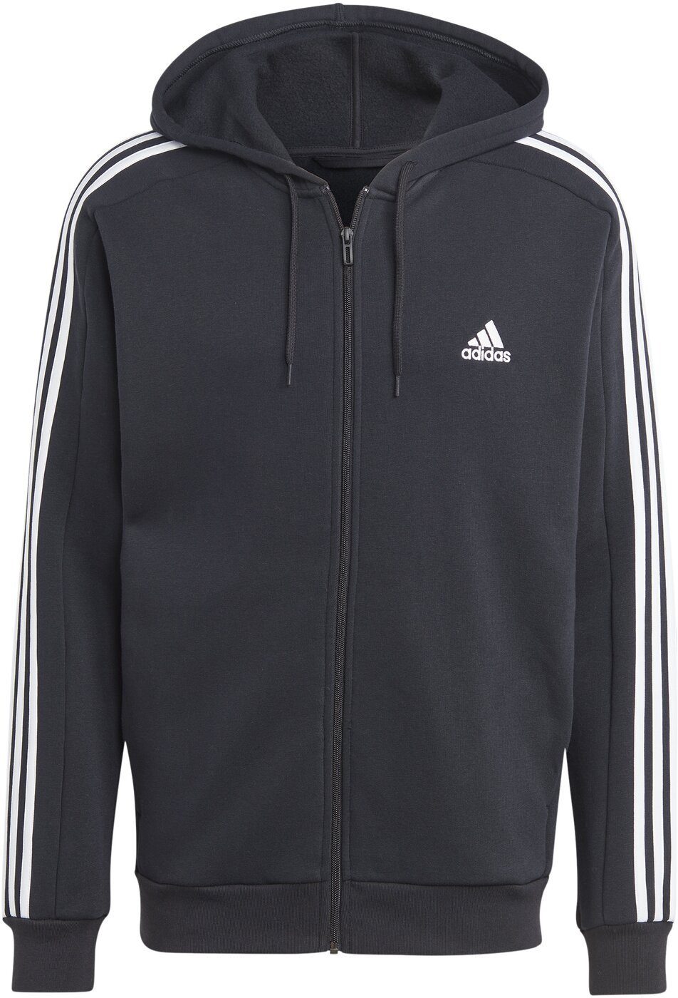 adidas Sportswear Kapuzensweatshirt M 3S FL FZ HD BLACK/RUNWHT/RED günstig online kaufen