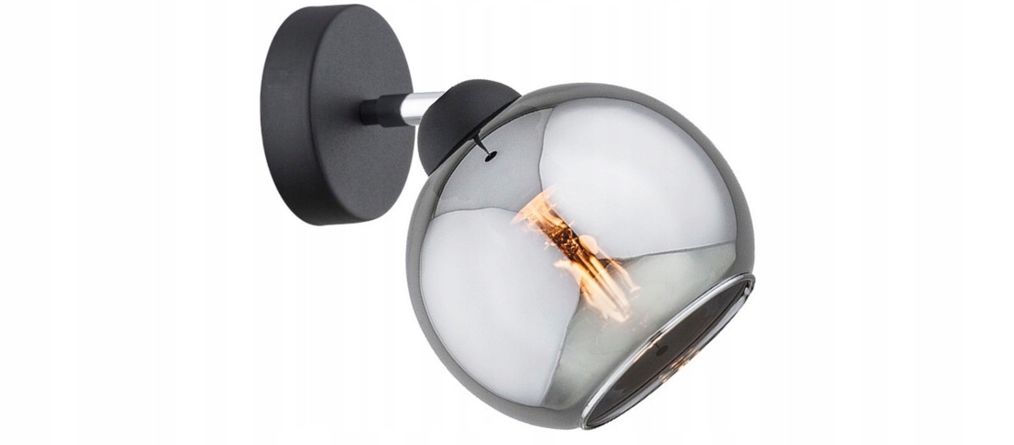 Licht-Erlebnisse Wandstrahler SOREN, ohne Leuchtmittel, E27 verstellbar Kugel Schirm Modern