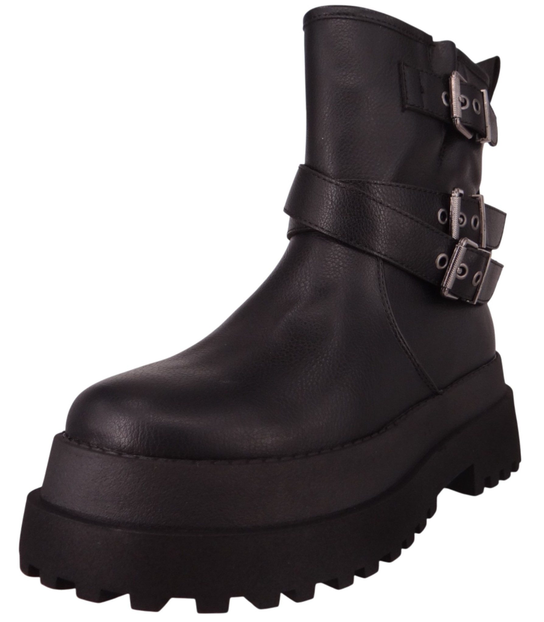 Buffalo 1270152 Pluto Farmer Biker Black Stiefelette