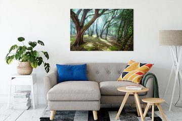 Pixxprint Leinwandbild Wald, Wald (1 St), Leinwandbild fertig bespannt, inkl. Zackenaufhänger