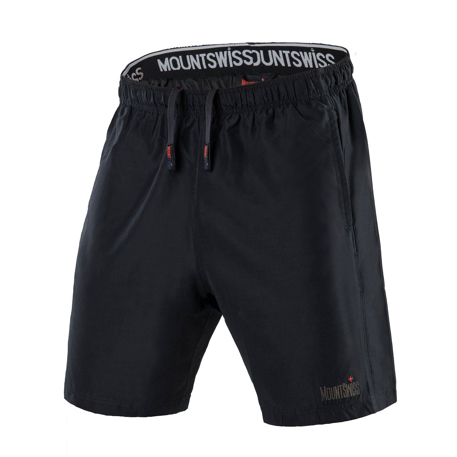 Freizeithose Mount leichte Shorts dunkelblau Kurze Swiss Herren (1-tlg) Swiss Mount