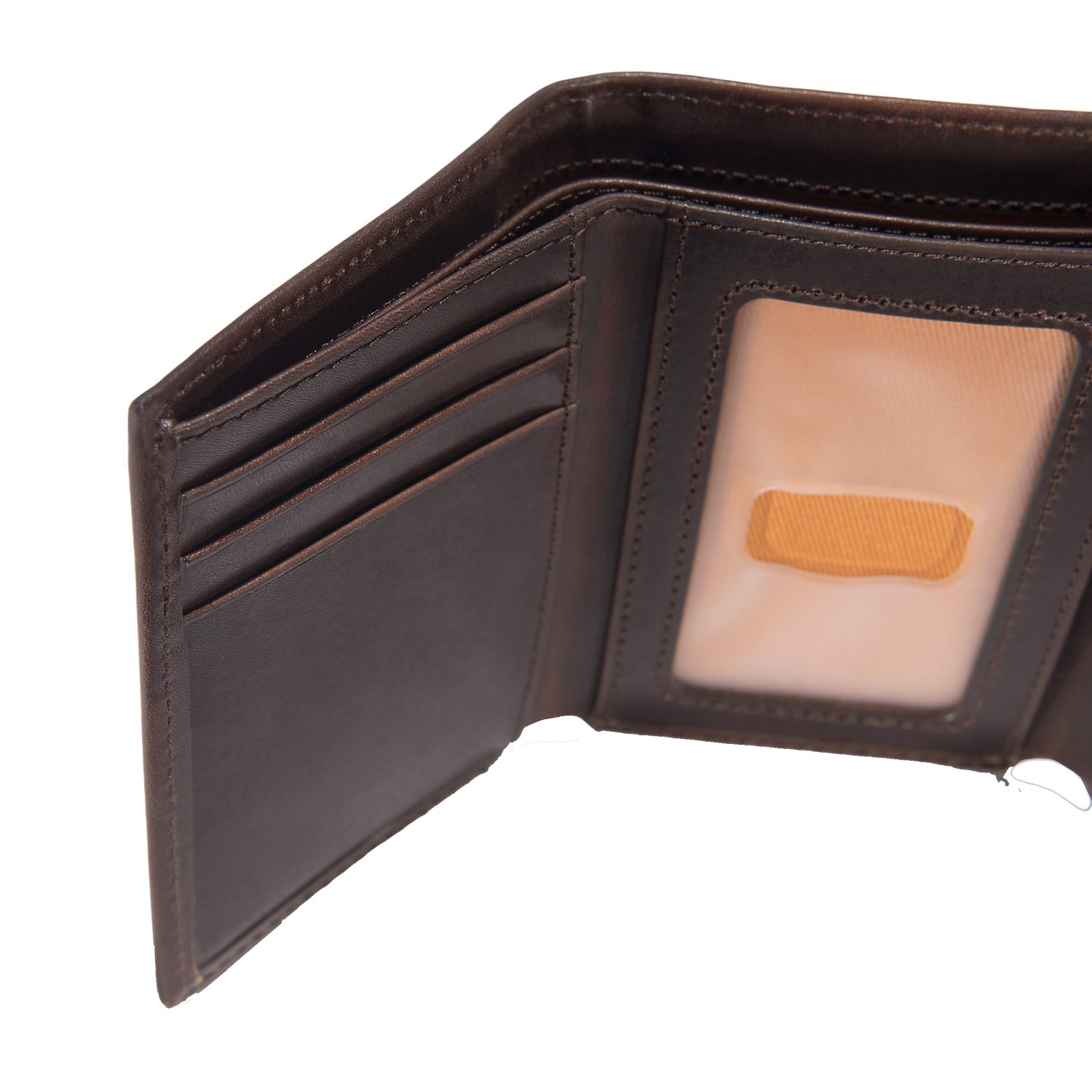 Carhartt Geldbörse Oil Tan Leather Trifold, 100% Leder
