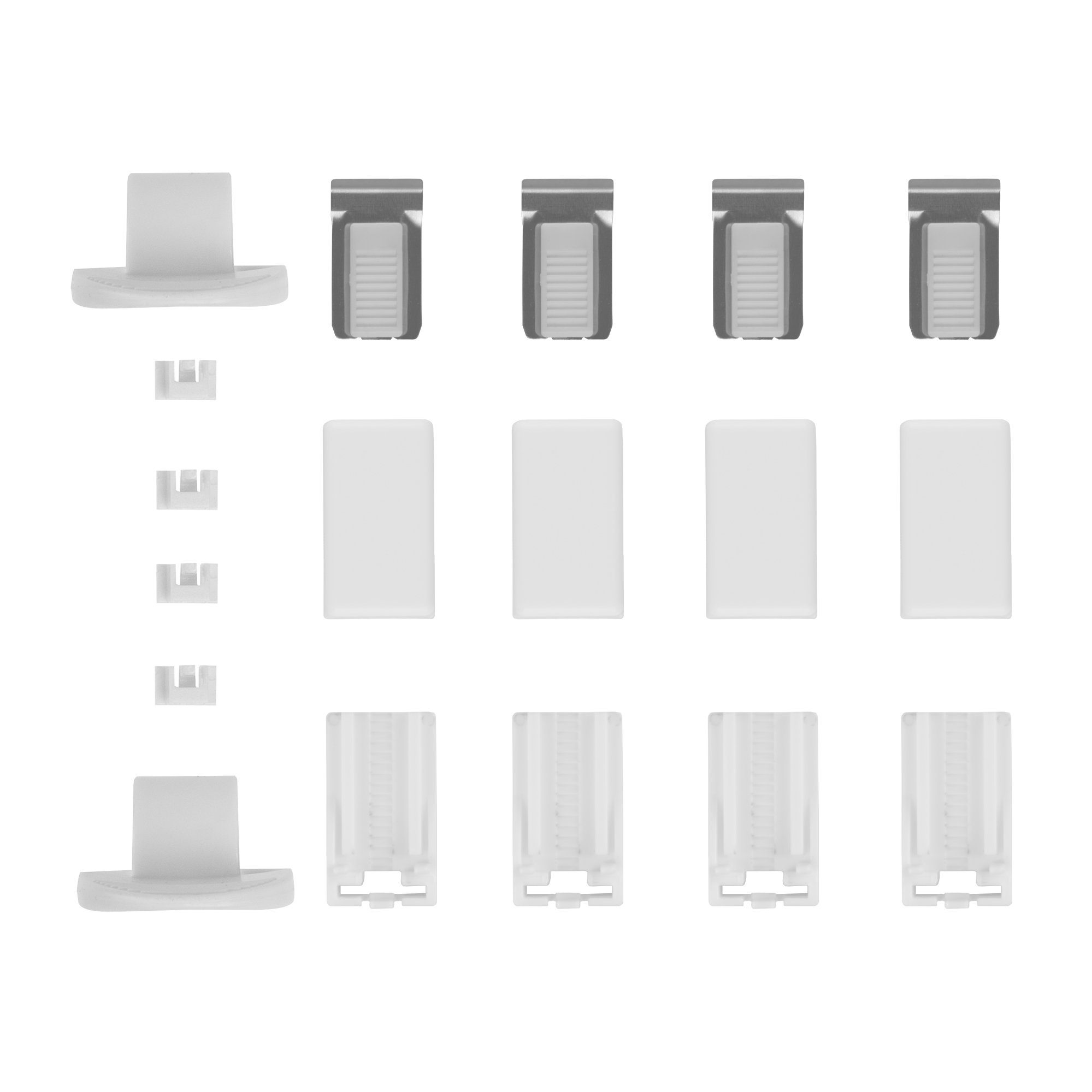 Plissee Klemmfix Montage-Set für Klemmfix Plissee, LICHTBLICK ORIGINAL, ohne Bohren, verspannt, Klemmbar | Plissees