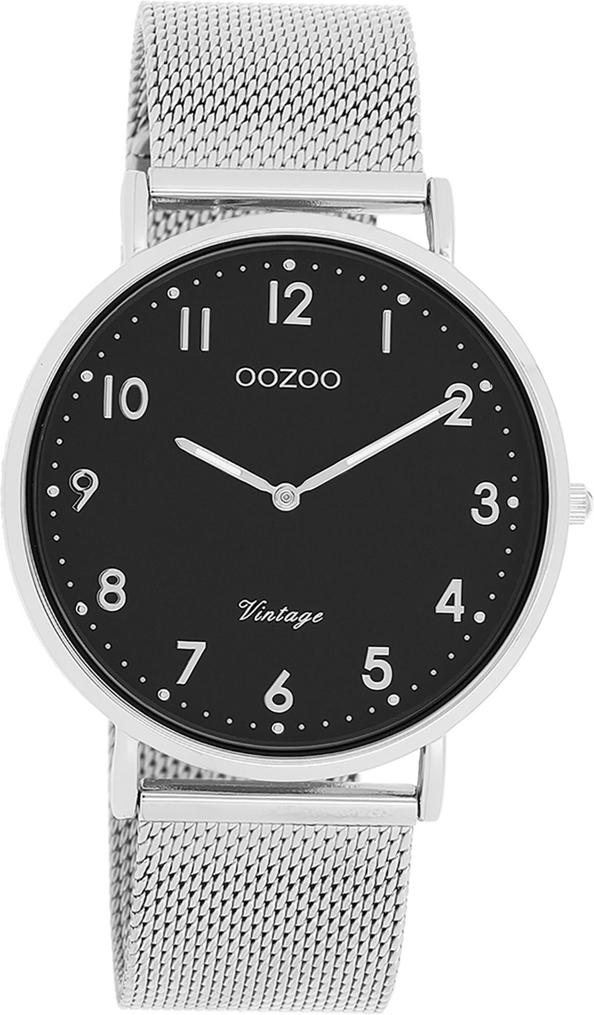 OOZOO Quarzuhr Oozoo Unisex Armbanduhr Vintage Series, (Analoguhr), Damen, Herrenuhr rund, groß (ca. 40mm) Metallarmband, Fashion-Style